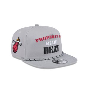 Miami Heat Vintage Gray Rope Golfer Hat