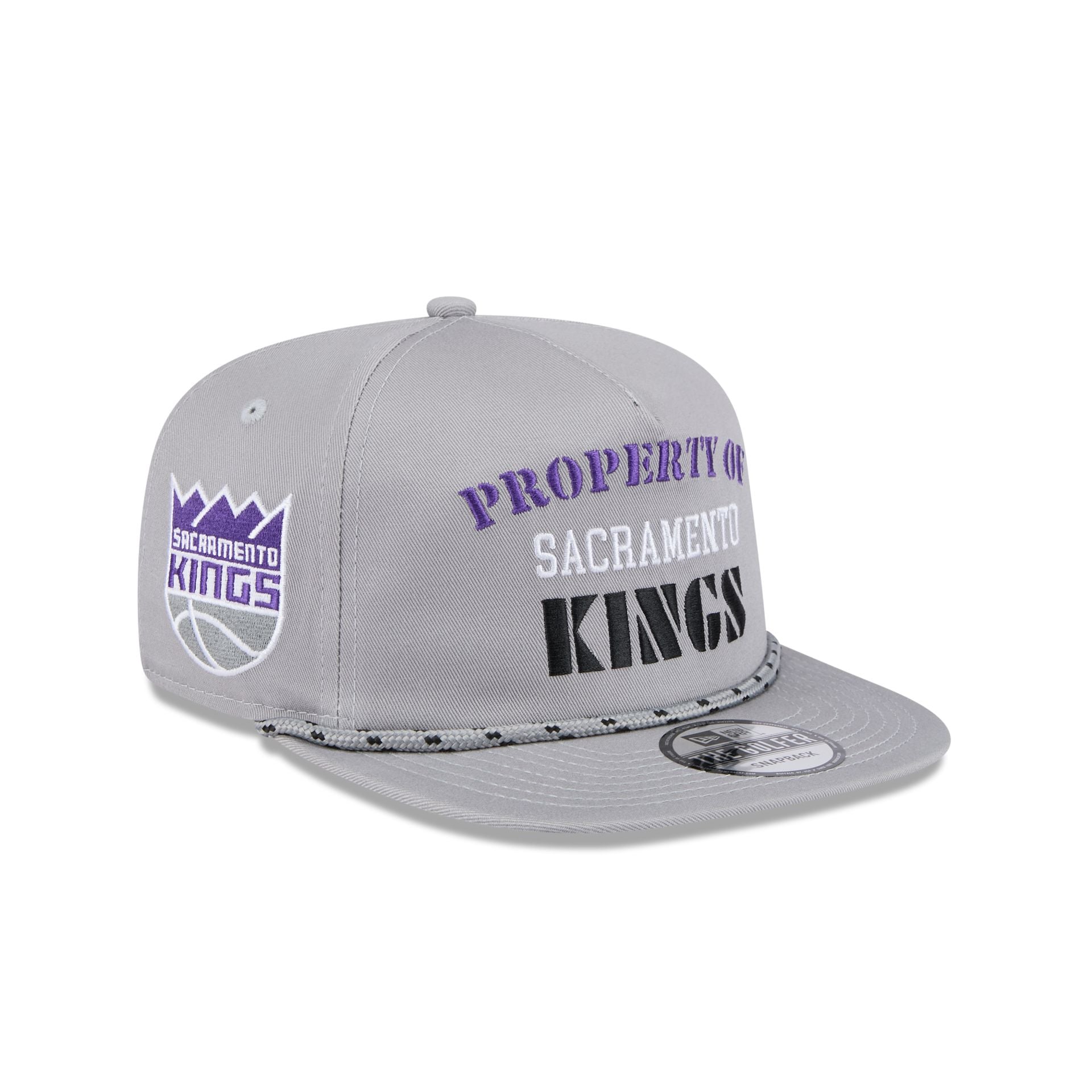 Sacramento Kings Vintage Gray Rope Golfer Hat