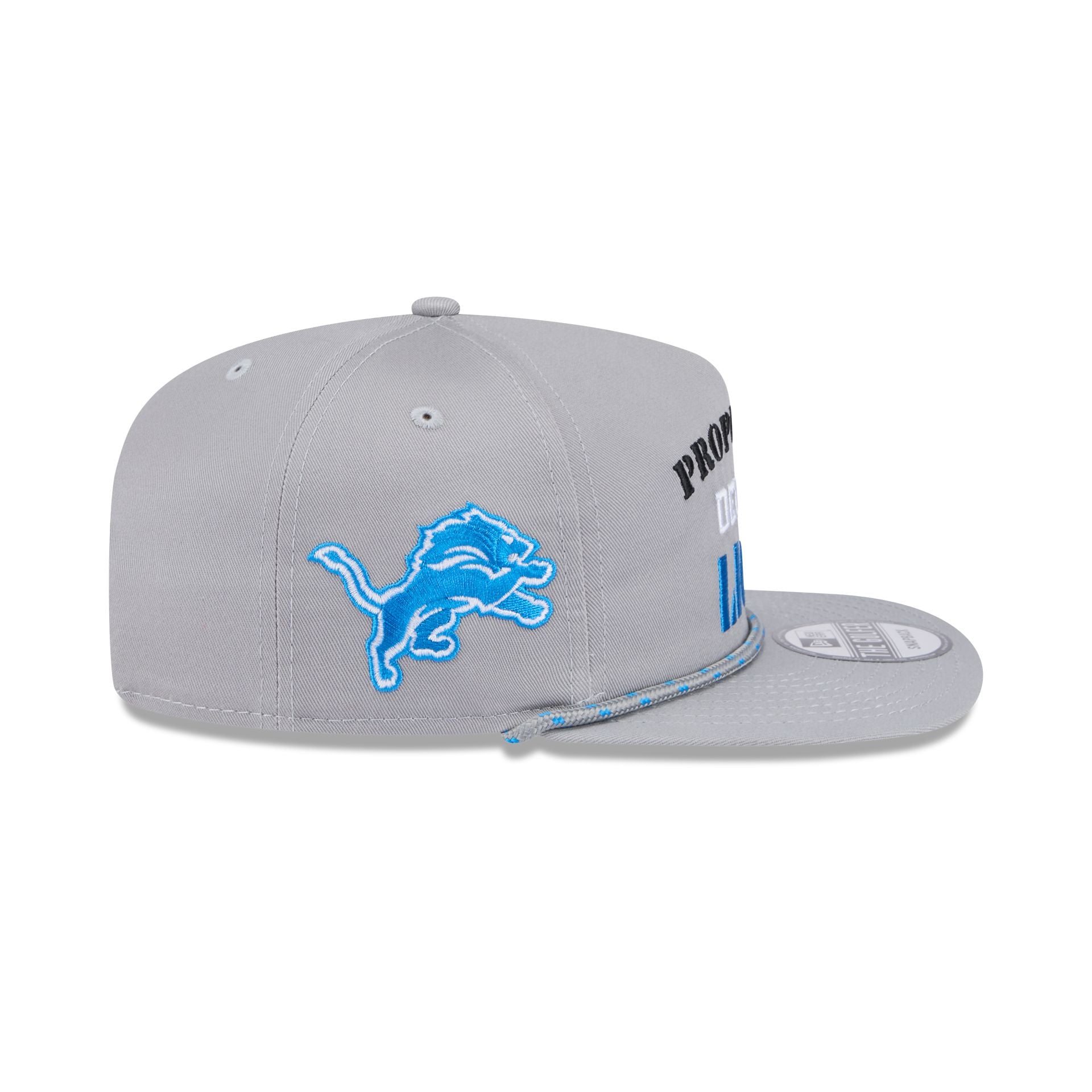Detroit Lions Vintage Gray Rope Golfer Hat - Image 4