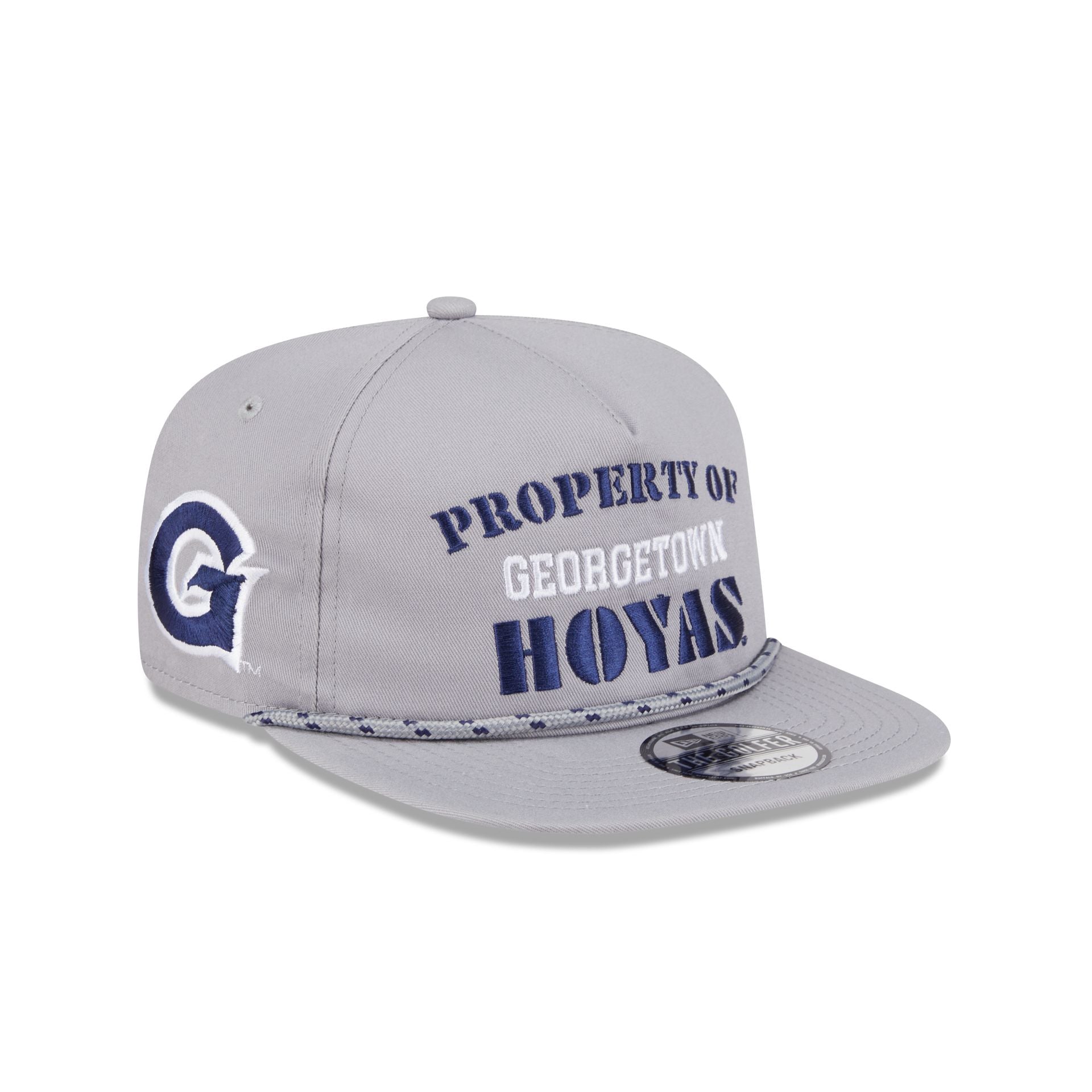 Georgetown Hoyas Vintage Gray Rope Golfer Hat