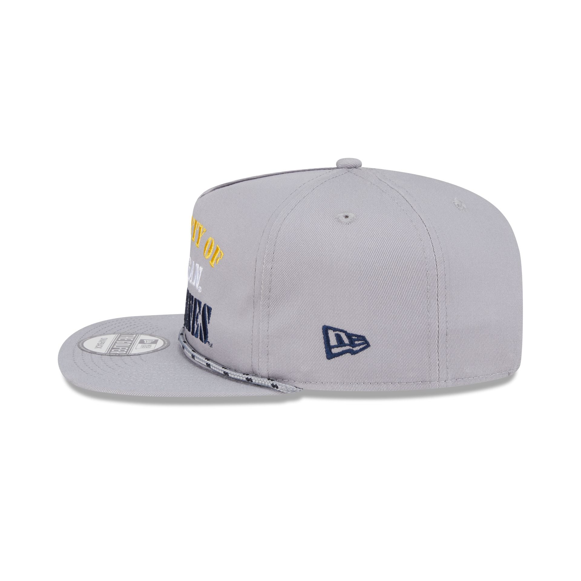 Michigan Wolverines Vintage Gray Rope Golfer Hat - Image 5