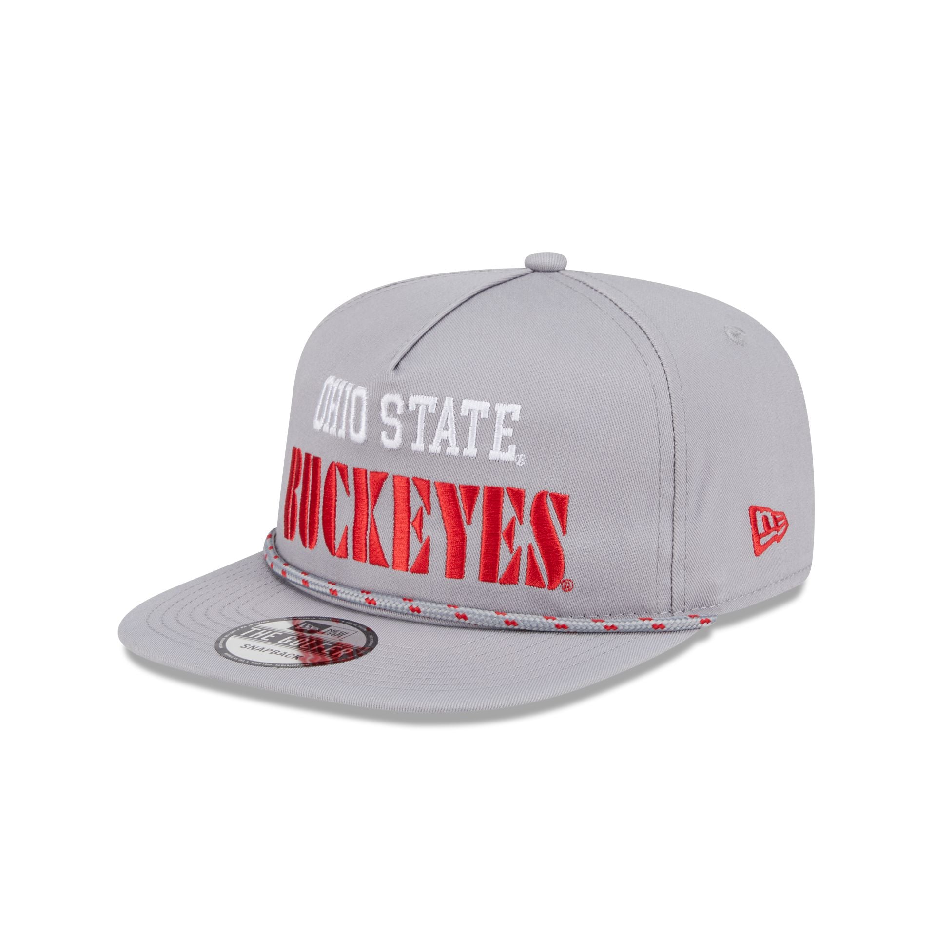 Ohio State Buckeyes Vintage Gray Rope Golfer Hat - Image 3