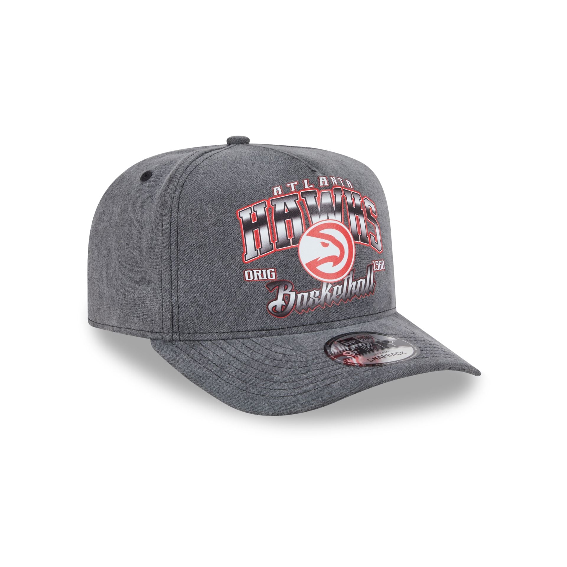 Atlanta Hawks Washed 9FIFTY A-Frame Snapback Hat - Image 3
