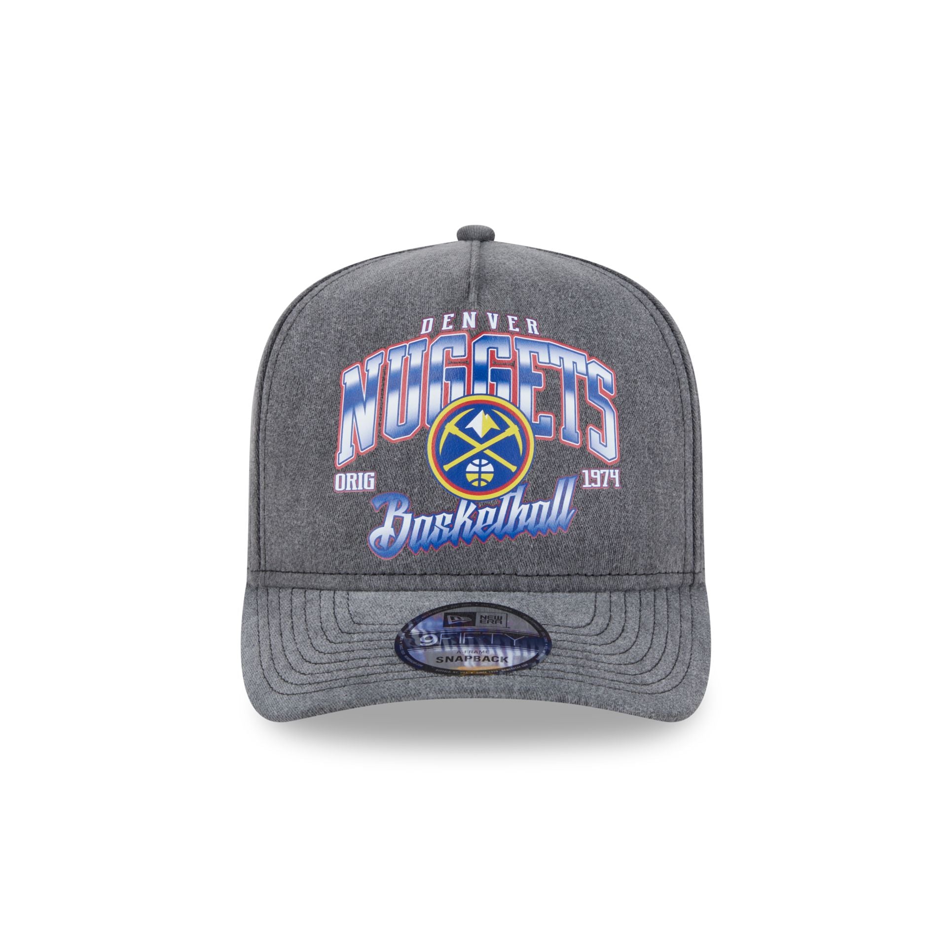 Denver Nuggets Washed 9FIFTY A-Frame Snapback Hat - Image 2