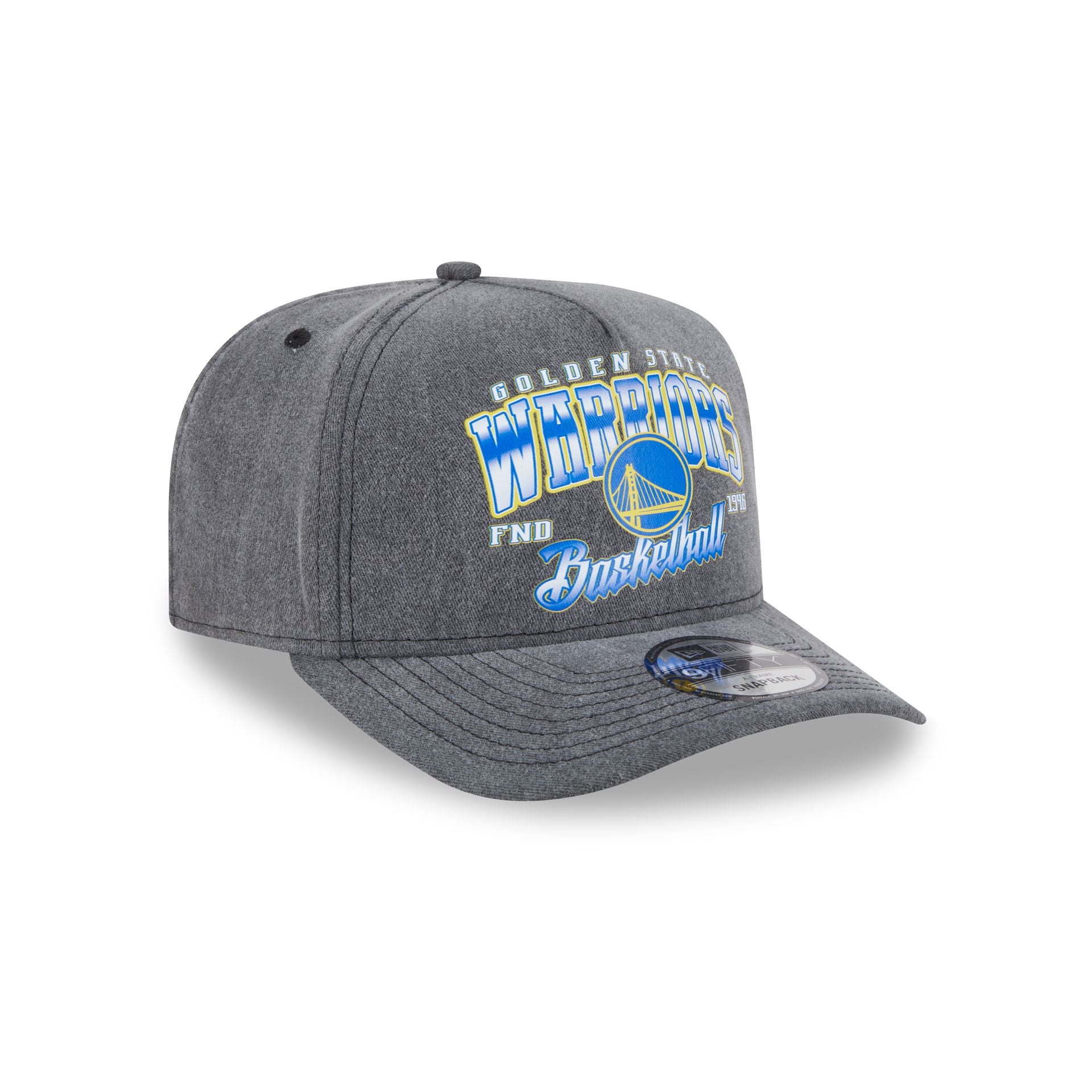 Golden State Warriors Washed 9FIFTY A-Frame Snapback Hat - Image 3