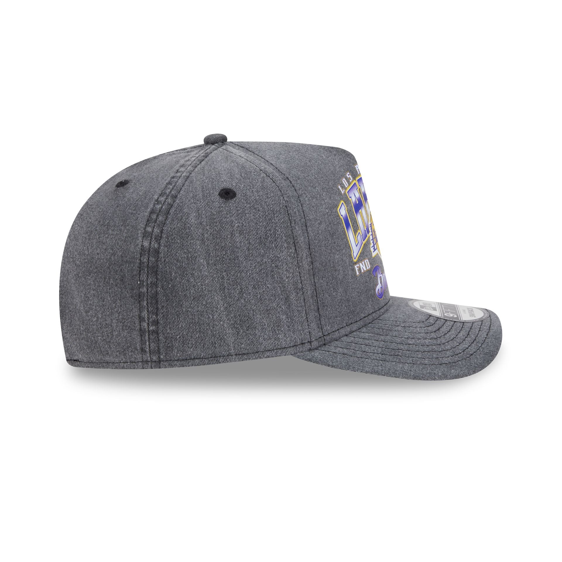 Los Angeles Lakers Washed 9FIFTY A-Frame Snapback Hat - Image 5