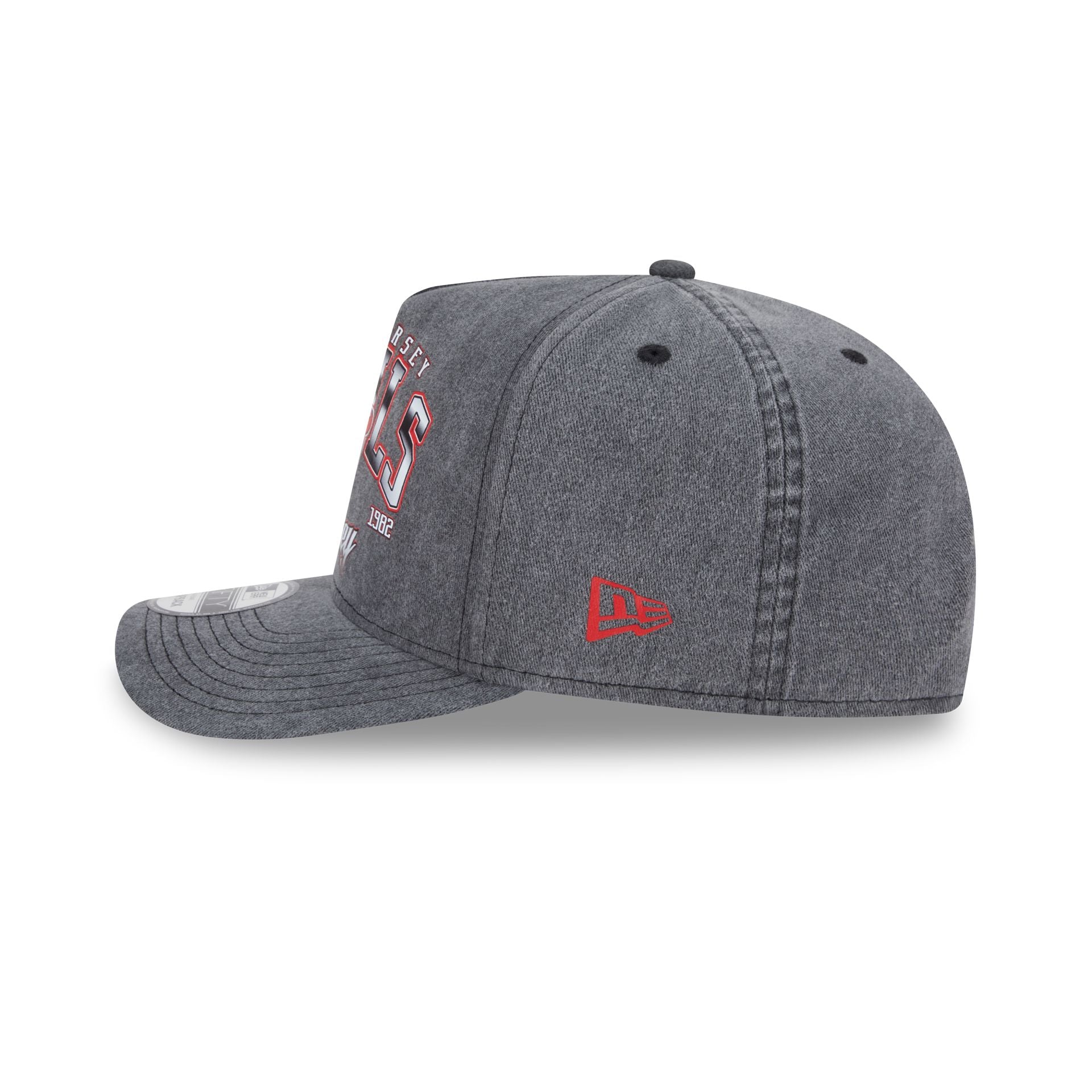 New Jersey Devils Washed 9FIFTY A-Frame Snapback Hat - Image 4