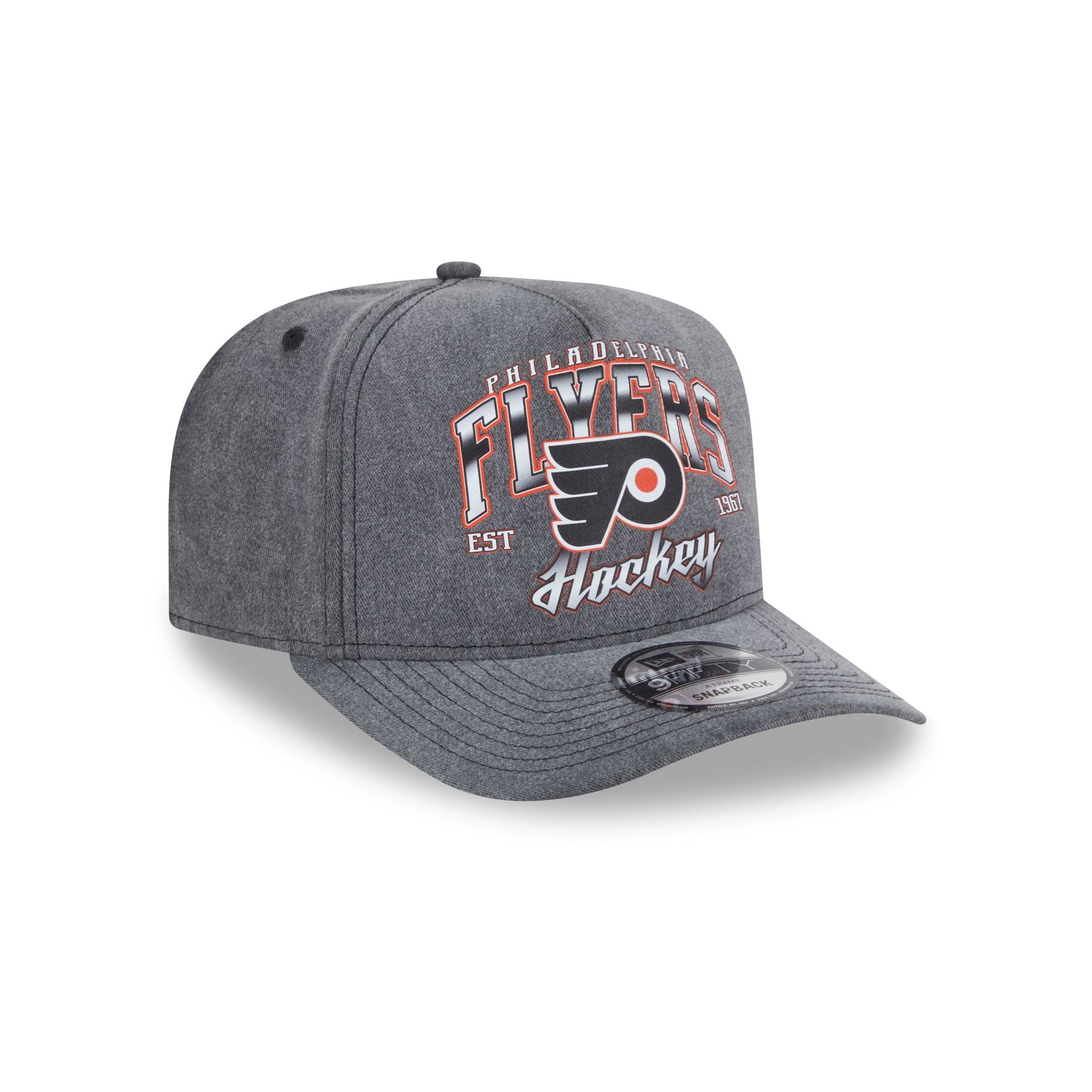 Philadelphia Flyers Washed 9FIFTY A-Frame Snapback Hat - Image 3
