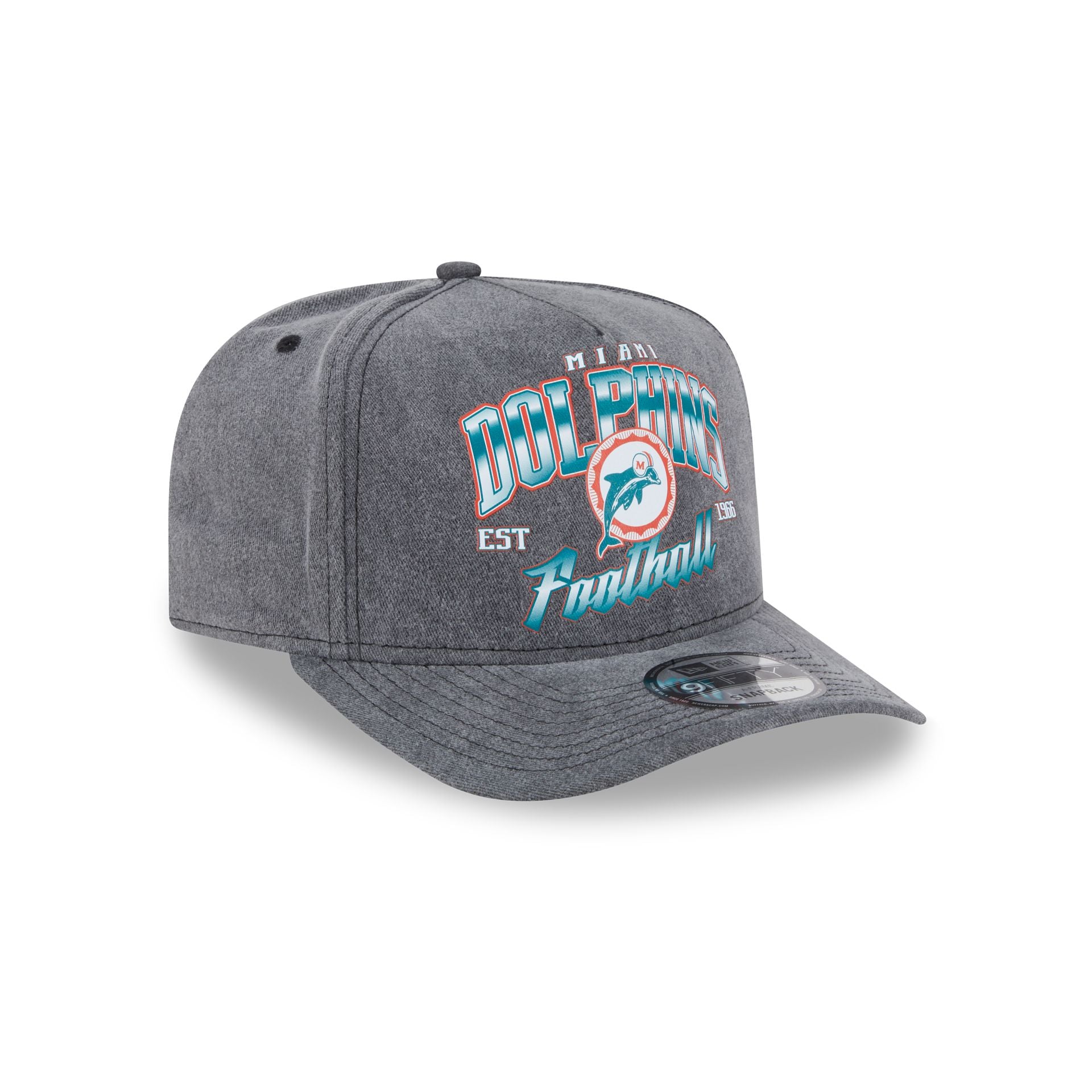 Miami Dolphins Washed 9FIFTY A-Frame Snapback Hat - Image 3