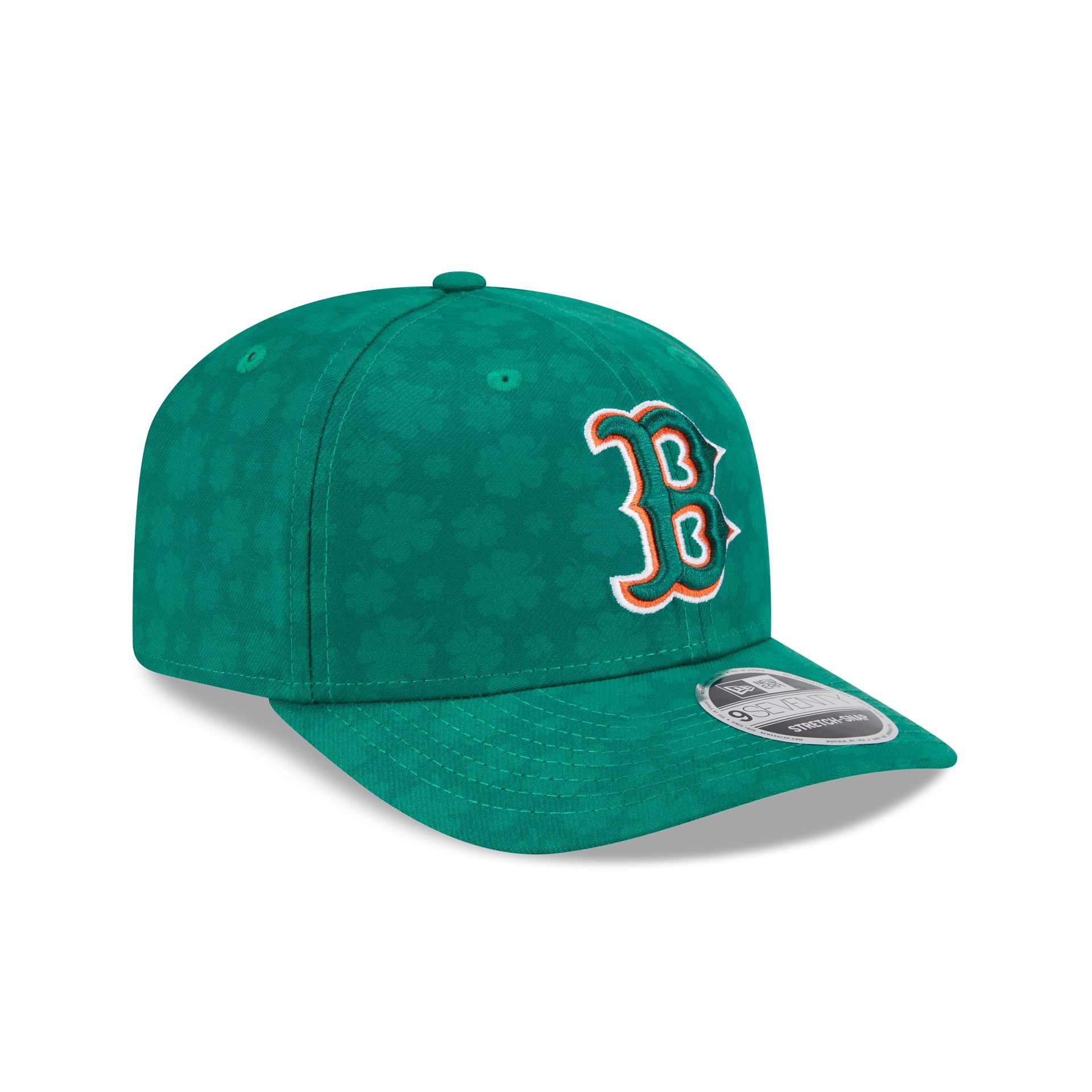 Boston Red Sox St. Patrick's Day 2025 9SEVENTY Stretch-Snap Hat - Image 3