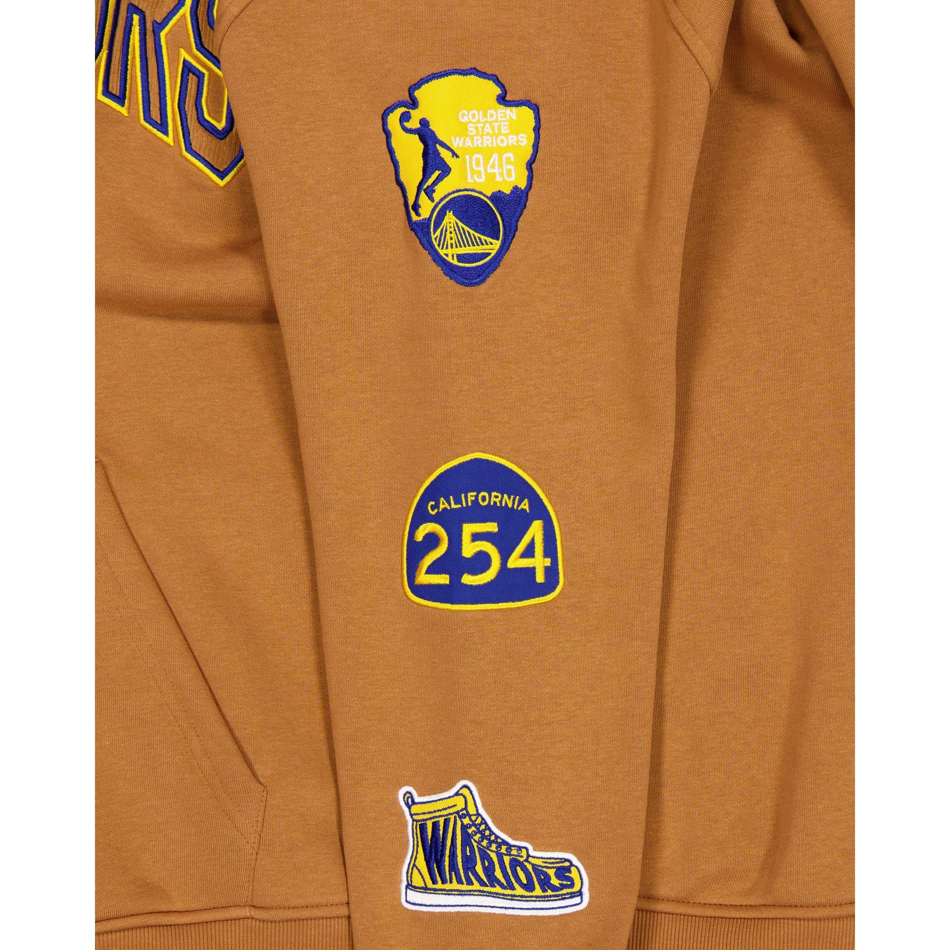 Golden State Warriors 2025 All-Star Game Victory Grove Light Bronze Hoodie - Image 3