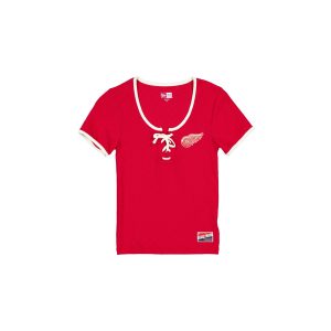 Detroit Red Wings Throwback Tie Women's T-Shirt