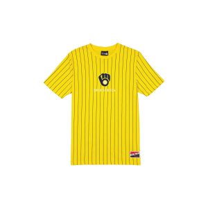 Milwaukee Brewers Throwback Pinstripe T-Shirt