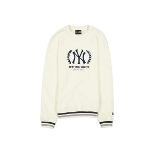 New York Yankees Throwback Chrome White Crewneck
