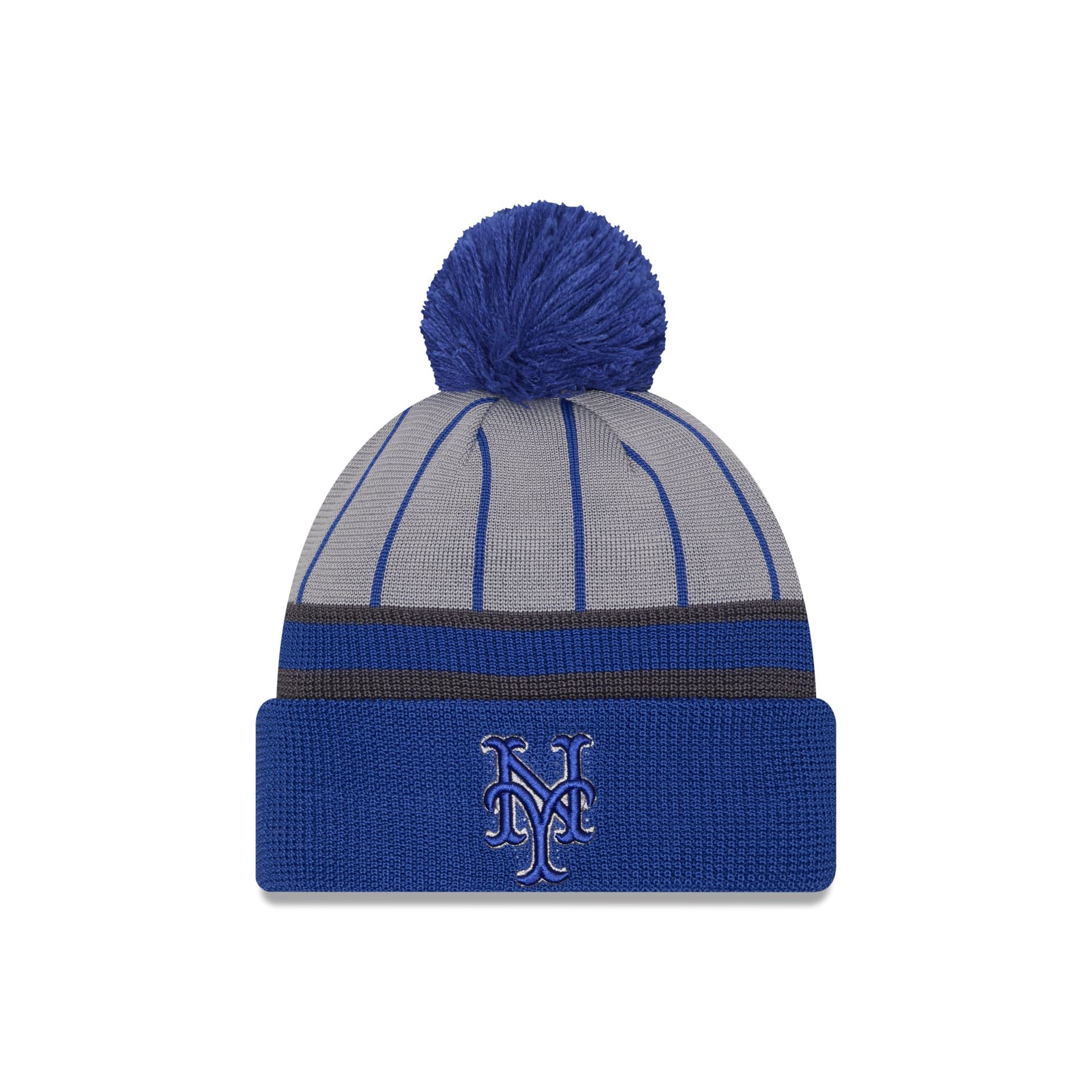 New York Mets 2025 Batting Practice Pom Knit Hat