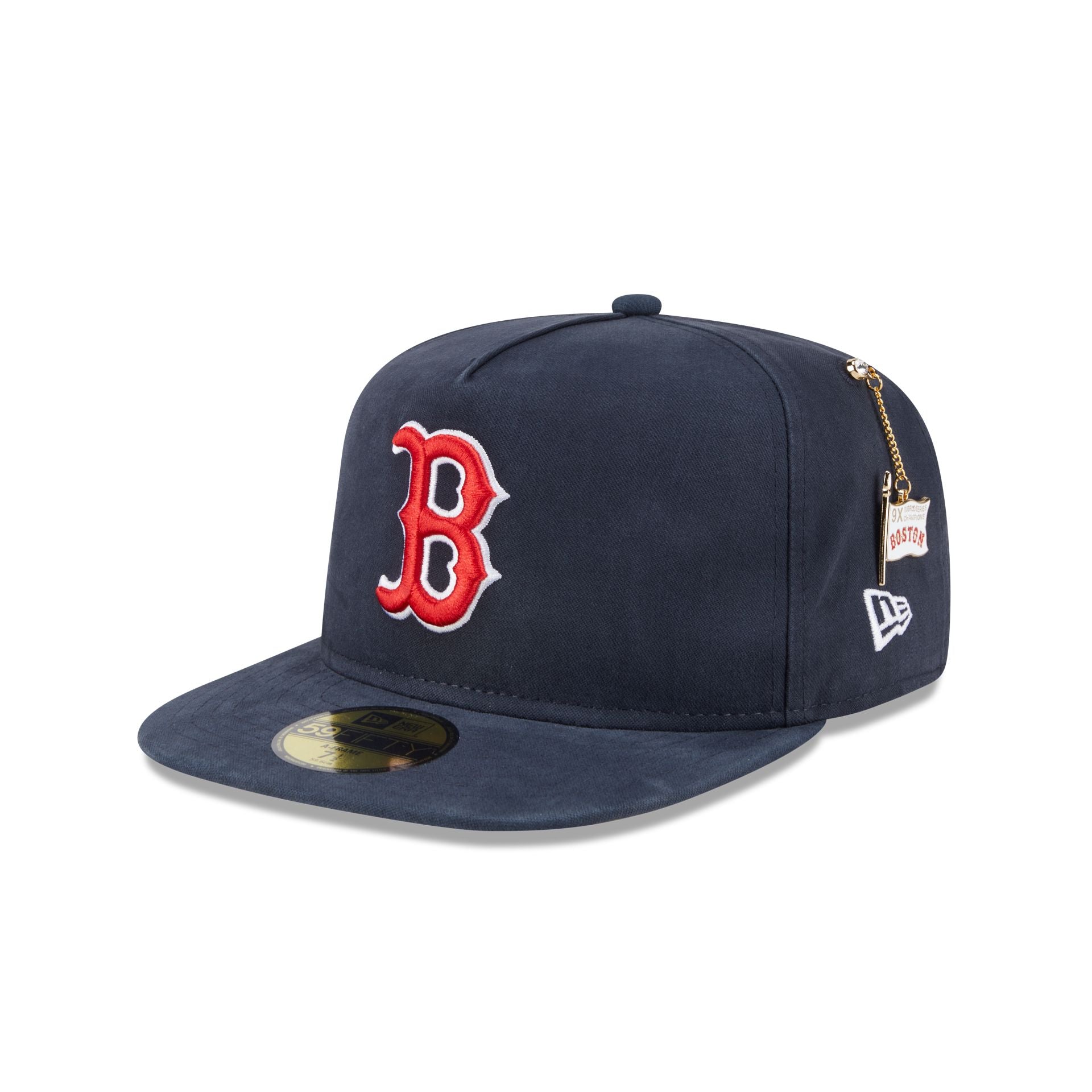 Boston Red Sox Championship Side Flag 59FIFTY A-Frame Fitted Hat