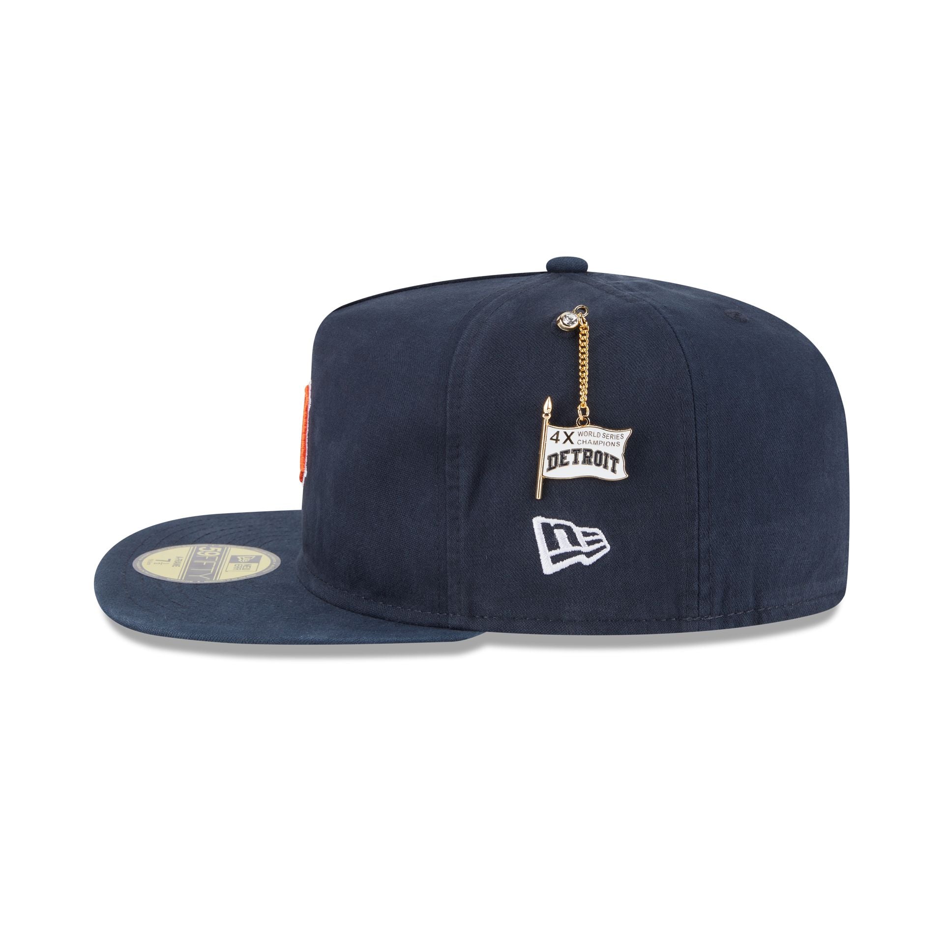 Detroit Tigers Championship Side Flag 59FIFTY A-Frame Fitted Hat - Image 4