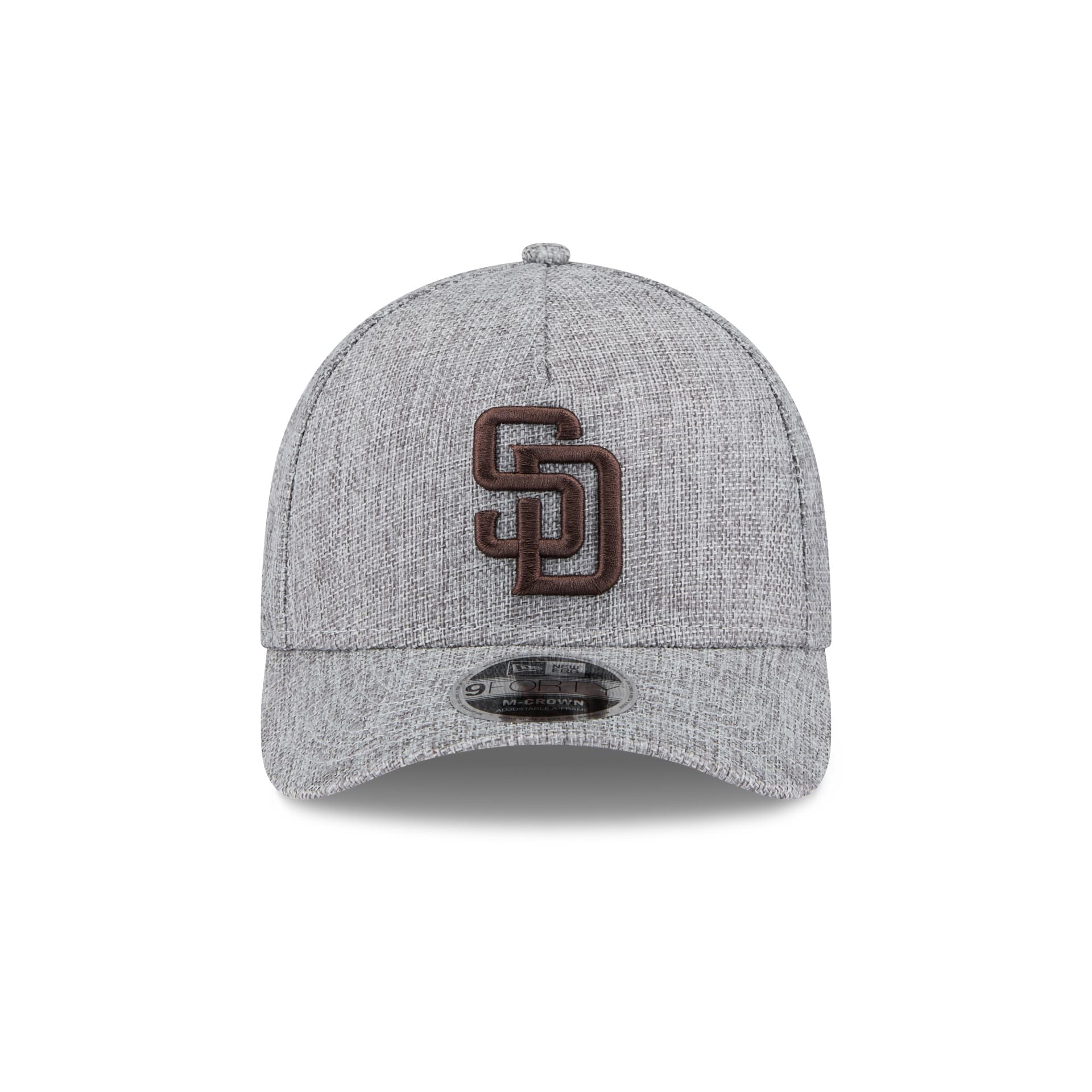 San Diego Padres Cotton Weave Gray 9FORTY M-Crown A-Frame Snapback Hat - Image 2