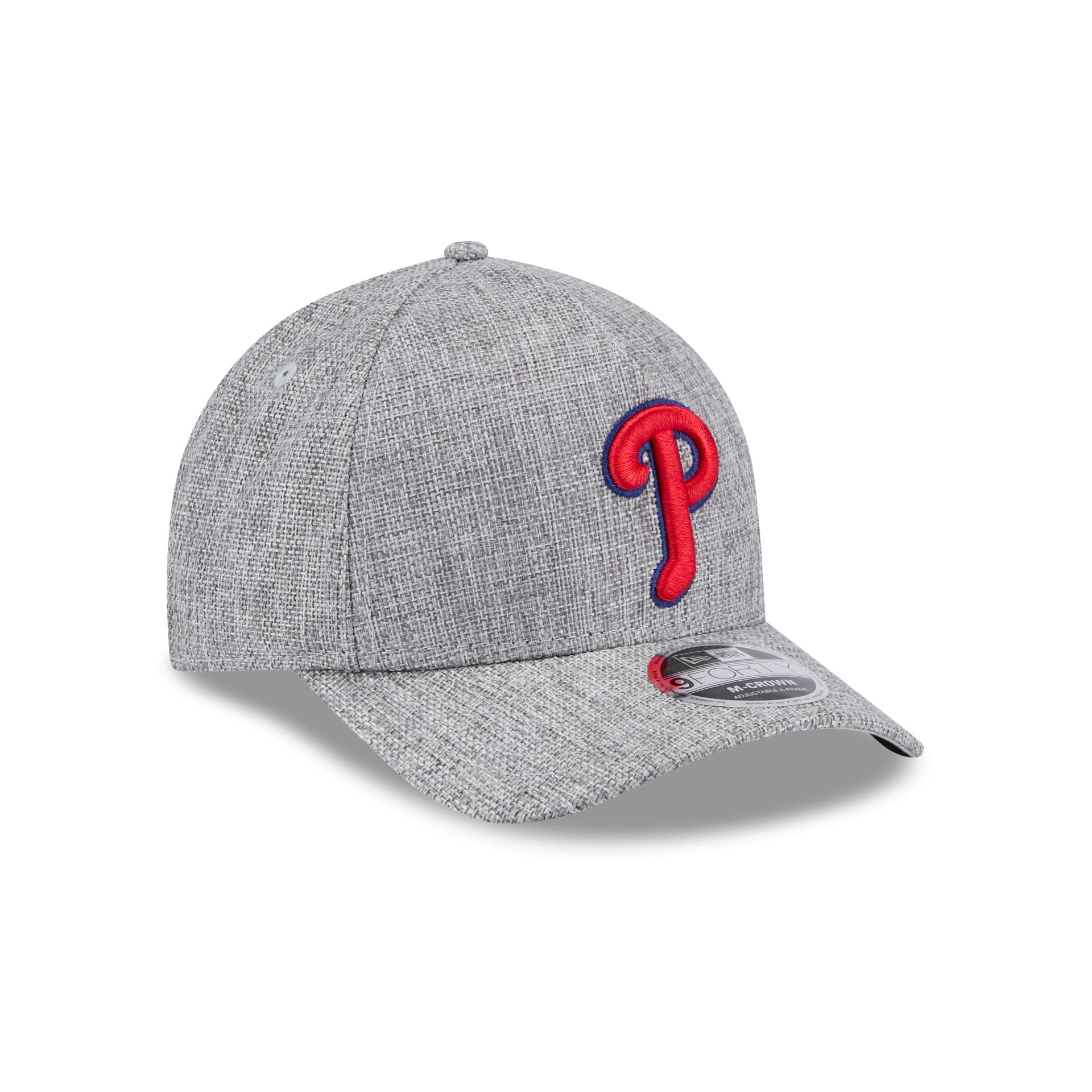 Philadelphia Phillies Cotton Weave Gray 9FORTY M-Crown A-Frame Snapback Hat - Image 3