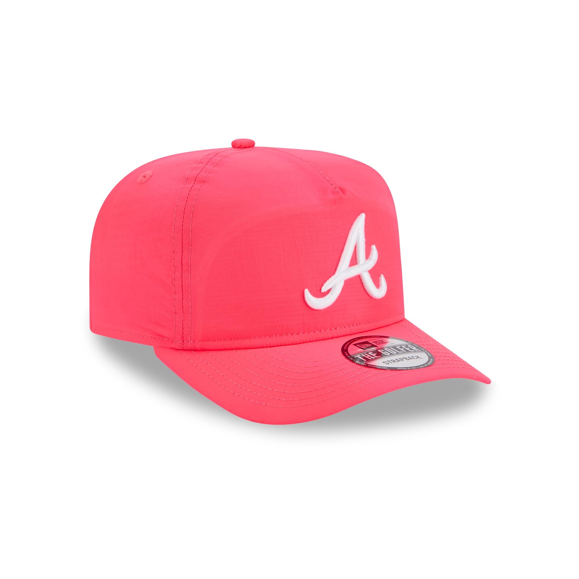 Atlanta Braves Everyday Nylon Pink Golfer Hat - Image 3