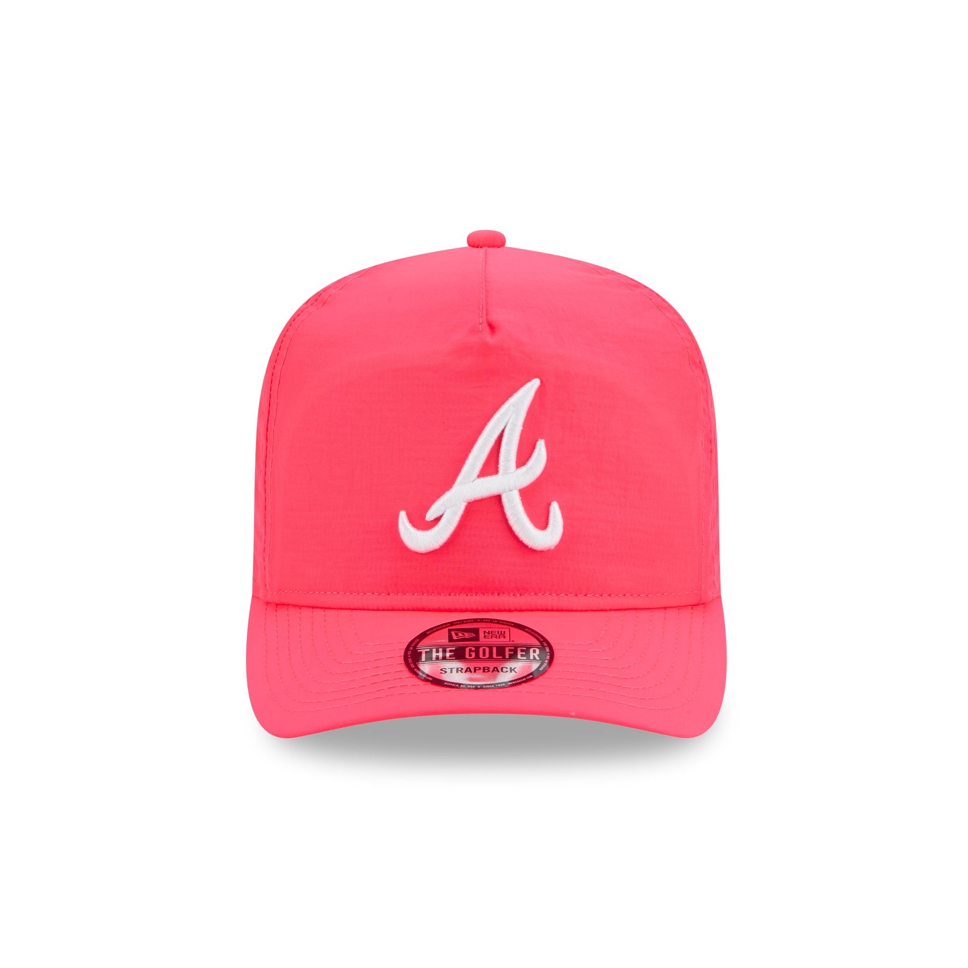 Atlanta Braves Everyday Nylon Pink Golfer Hat - Image 2
