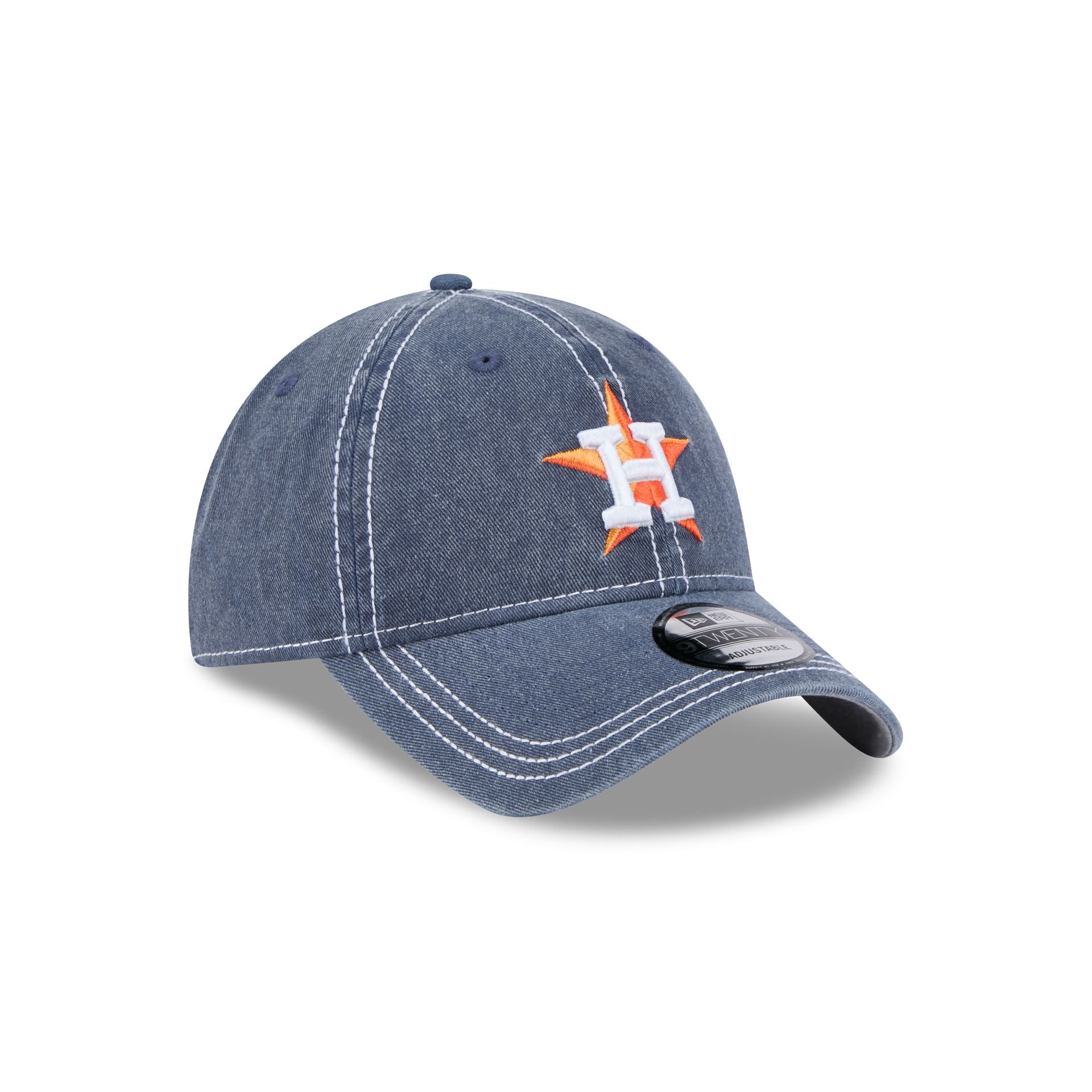 Houston Astros Washed Contrast 9TWENTY Adjustable Hat - Image 3