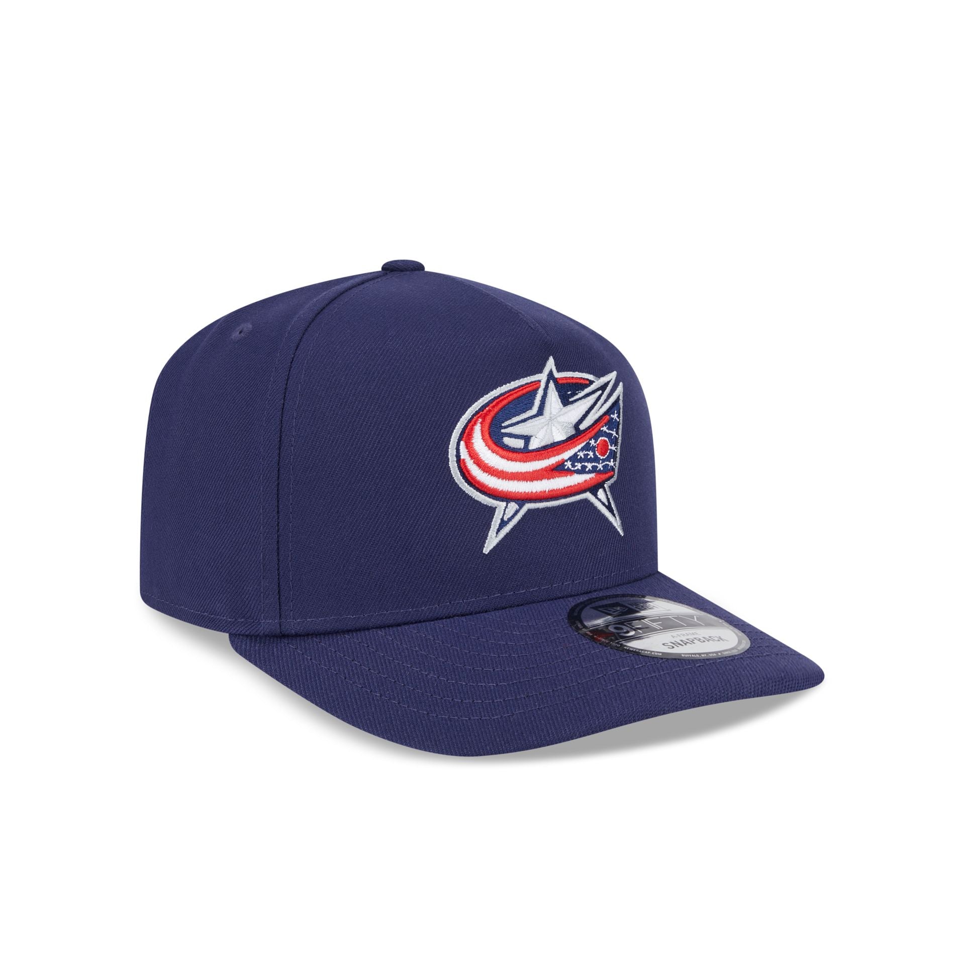 Columbus Blue Jackets Team 9FIFTY A-Frame Snapback Hat - Image 3
