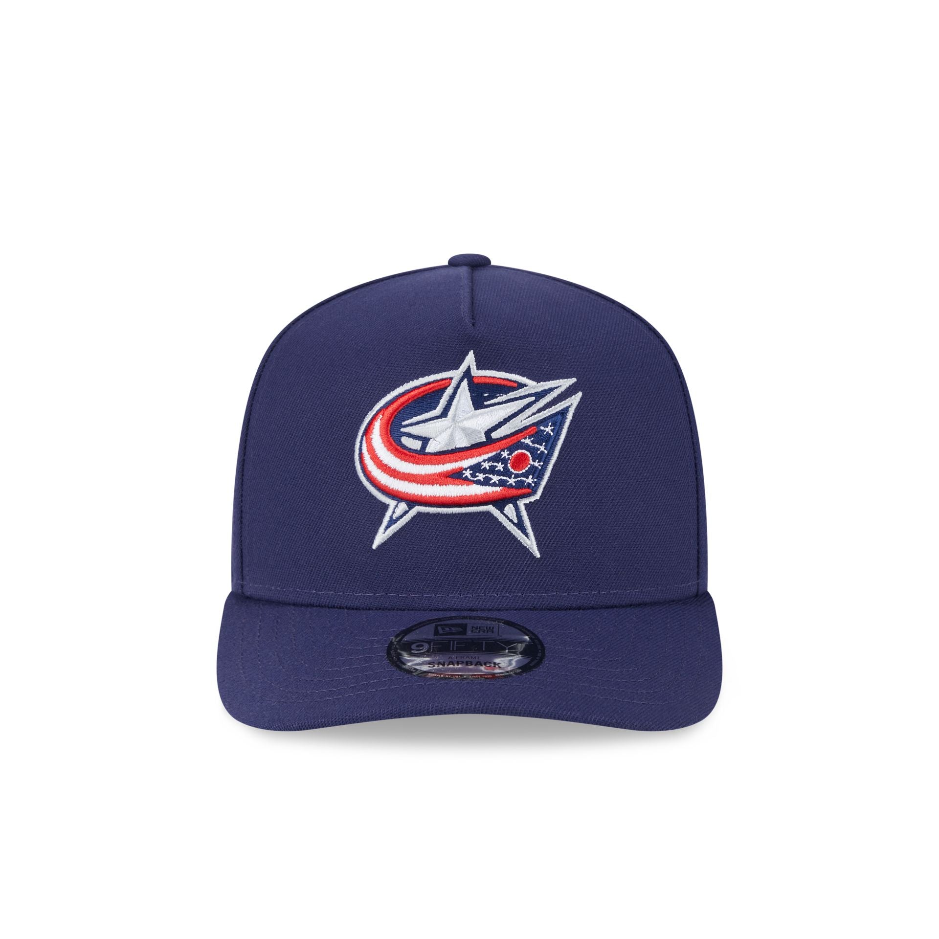 Columbus Blue Jackets Team 9FIFTY A-Frame Snapback Hat - Image 2