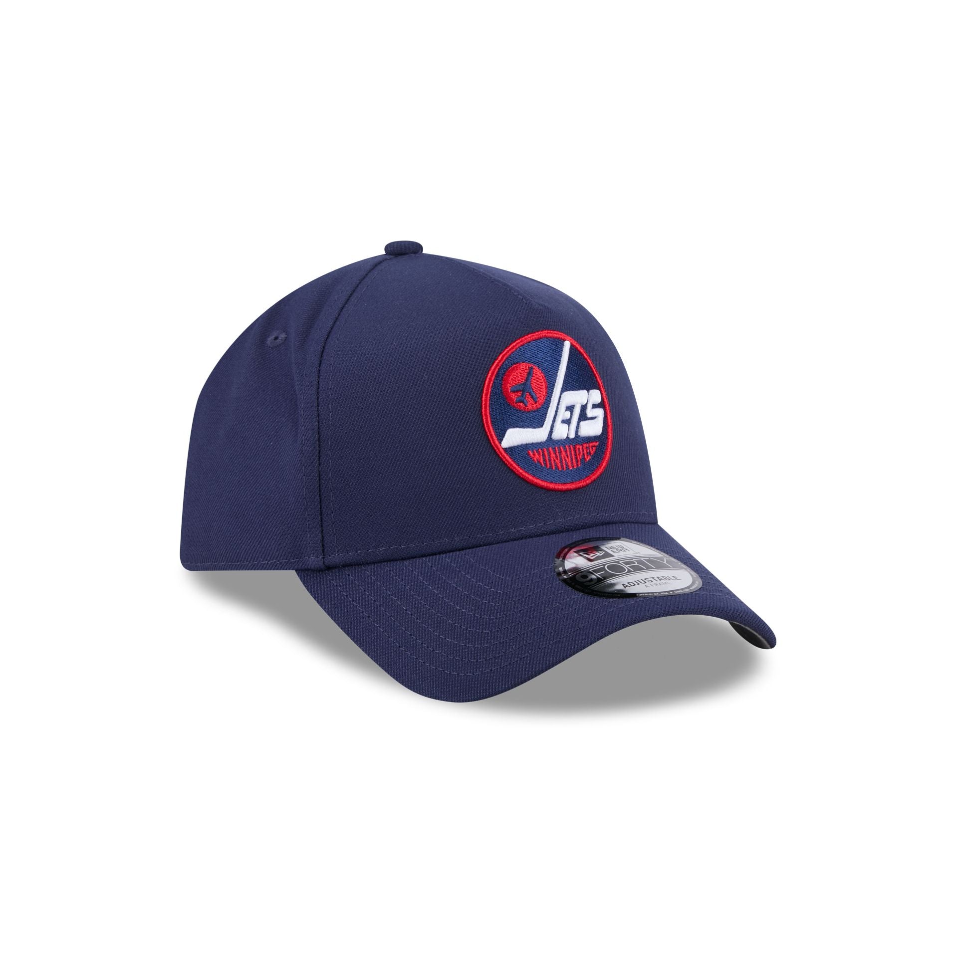 Winnipeg Jets Navy Team 9FORTY A-Frame Snapback Hat - Image 3