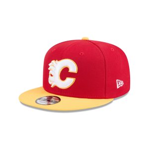Calgary Flames Yellow Visor 9FIFTY Snapback Hat