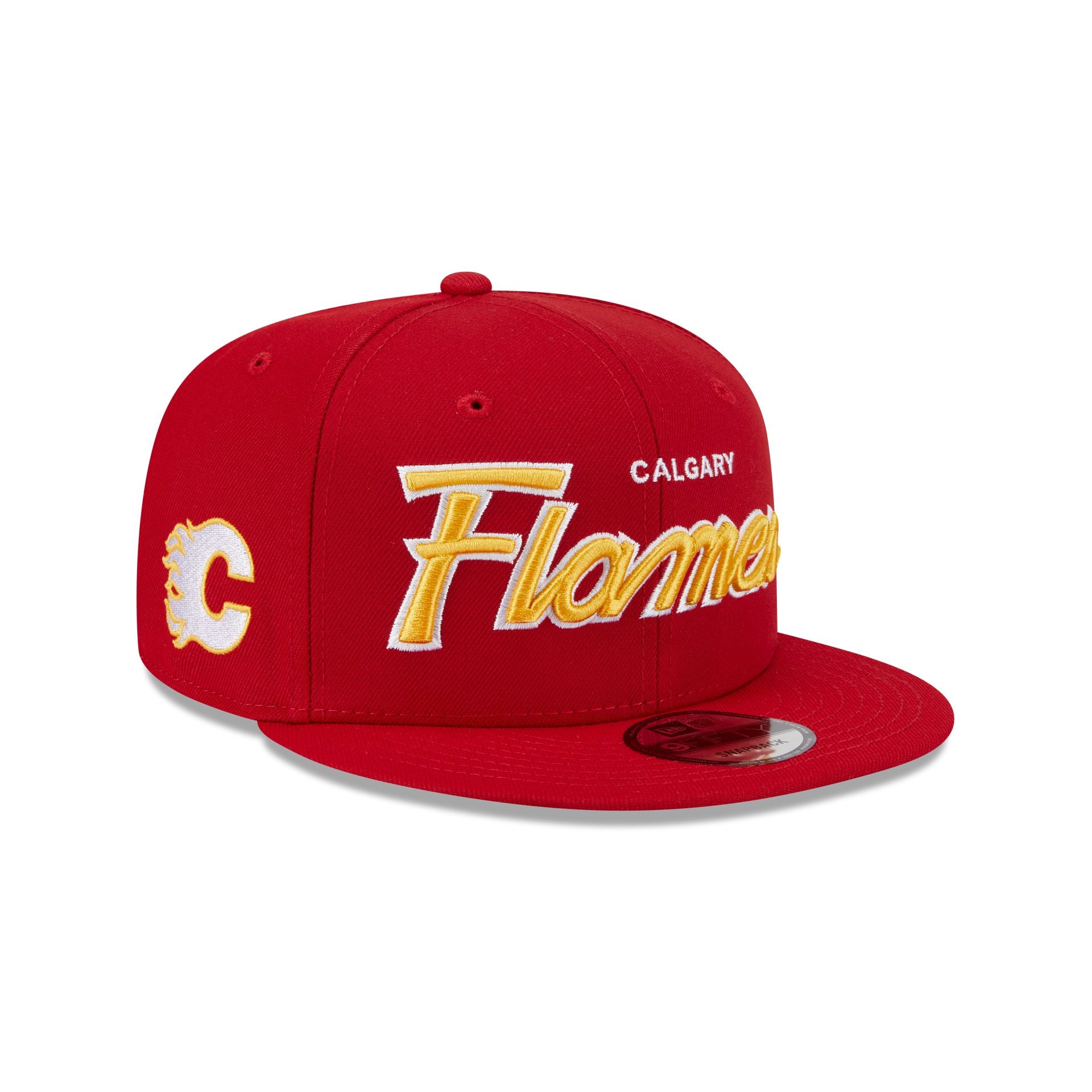 Calgary Flames Script 9FIFTY Snapback Hat - Image 3