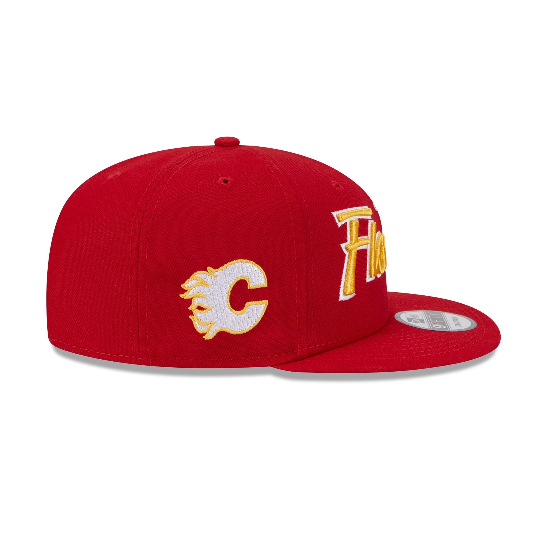 Calgary Flames Script 9FIFTY Snapback Hat - Image 5