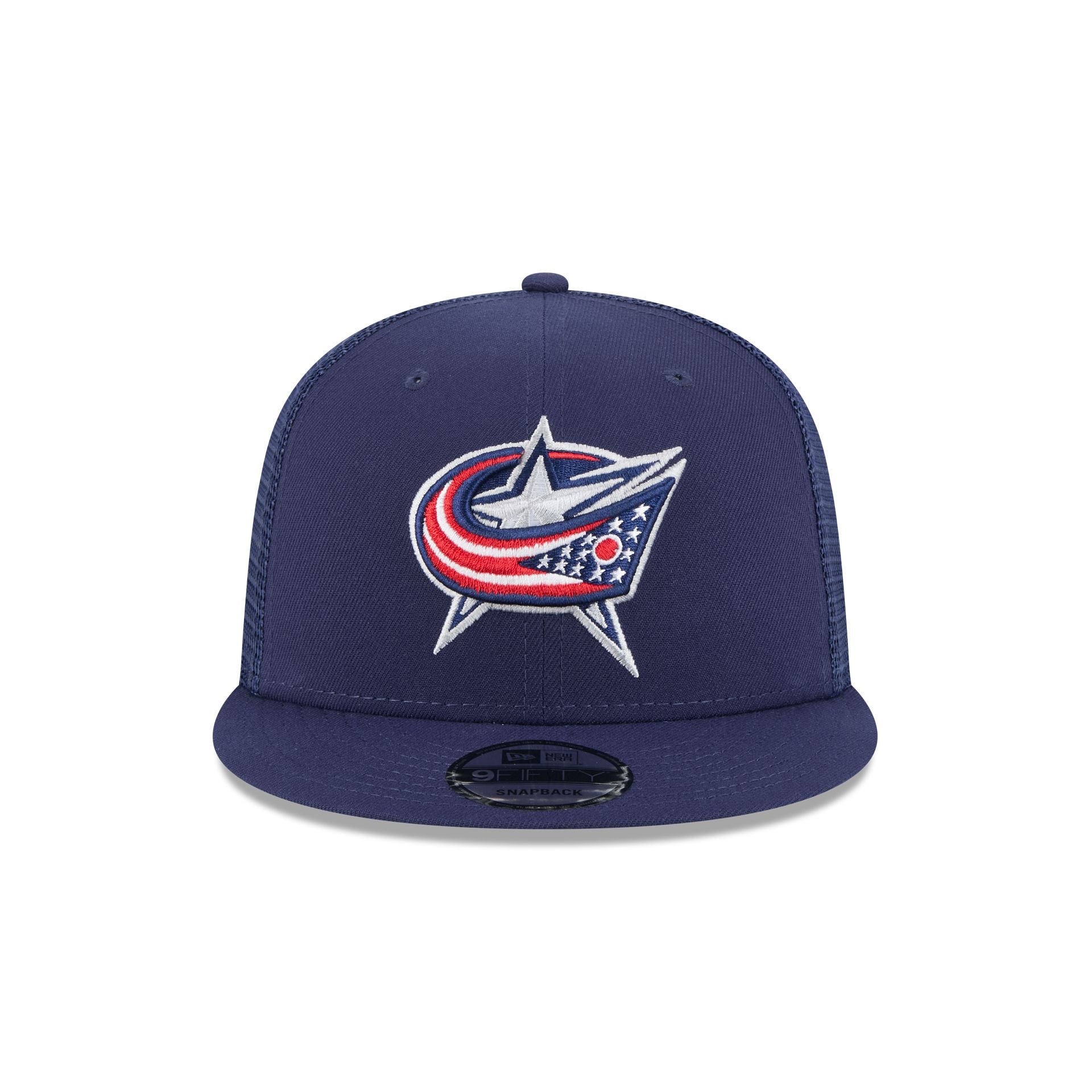 Columbus Blue Jackets Team Tag 9FIFTY Trucker Hat - Image 2