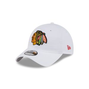 Chicago Blackhawks White 9TWENTY Adjustable Hat