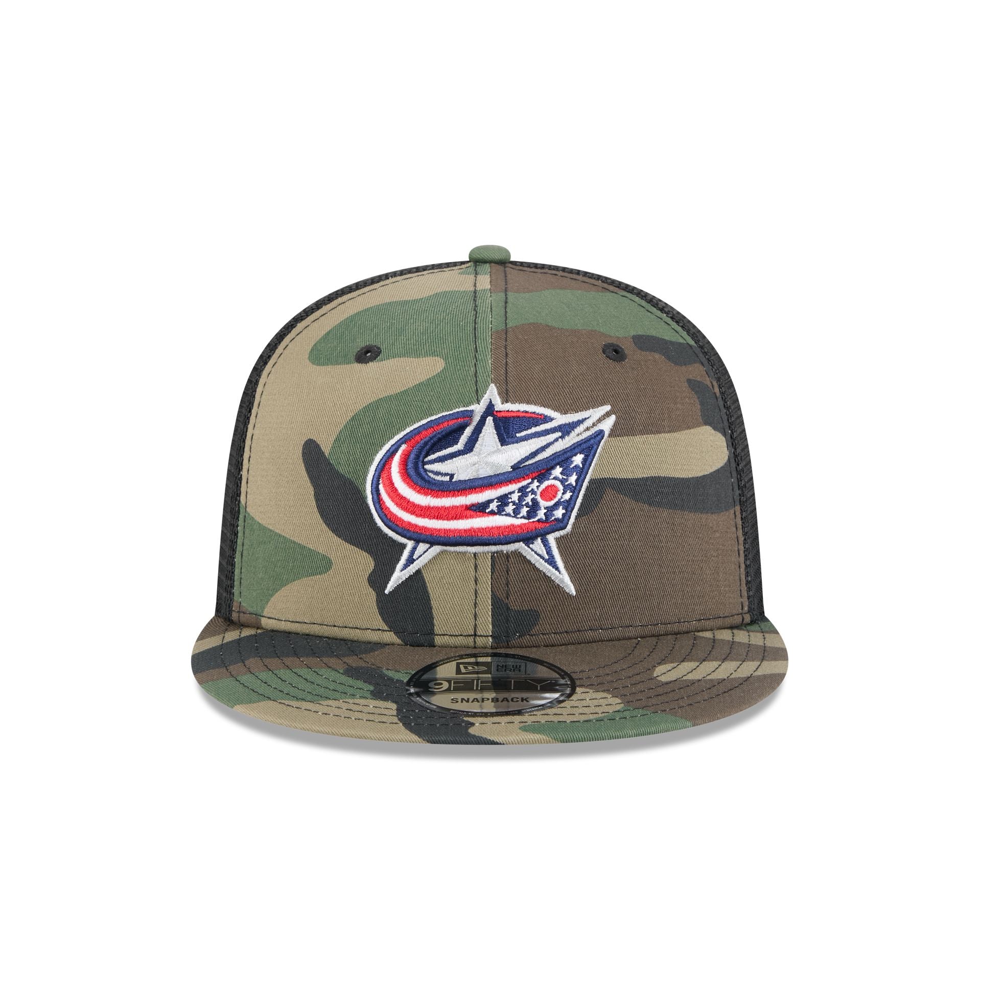 Columbus Blue Jackets Camo 9FIFTY Trucker Hat - Image 2