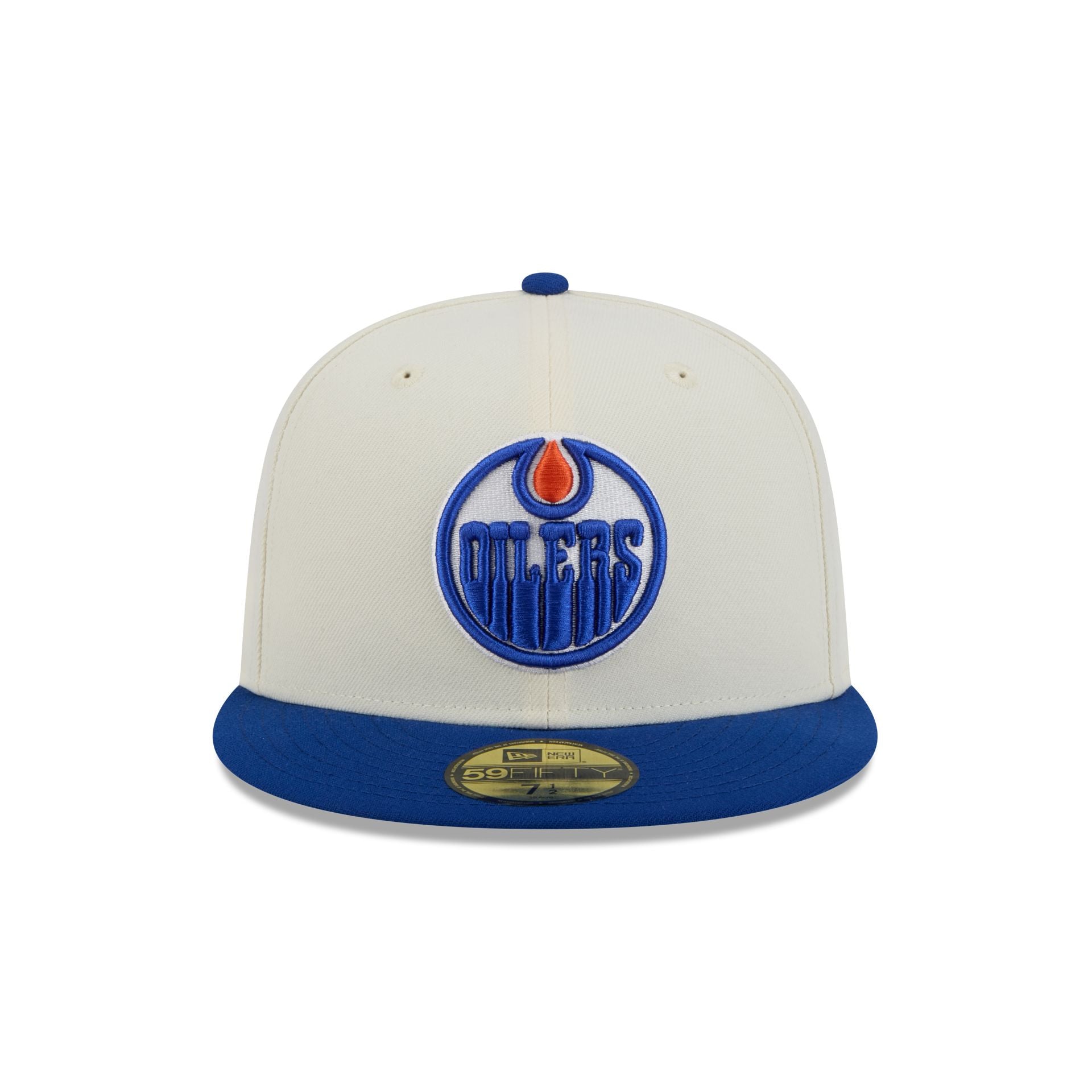 Edmonton Oilers Chrome White 59FIFTY Fitted Hat - Image 2