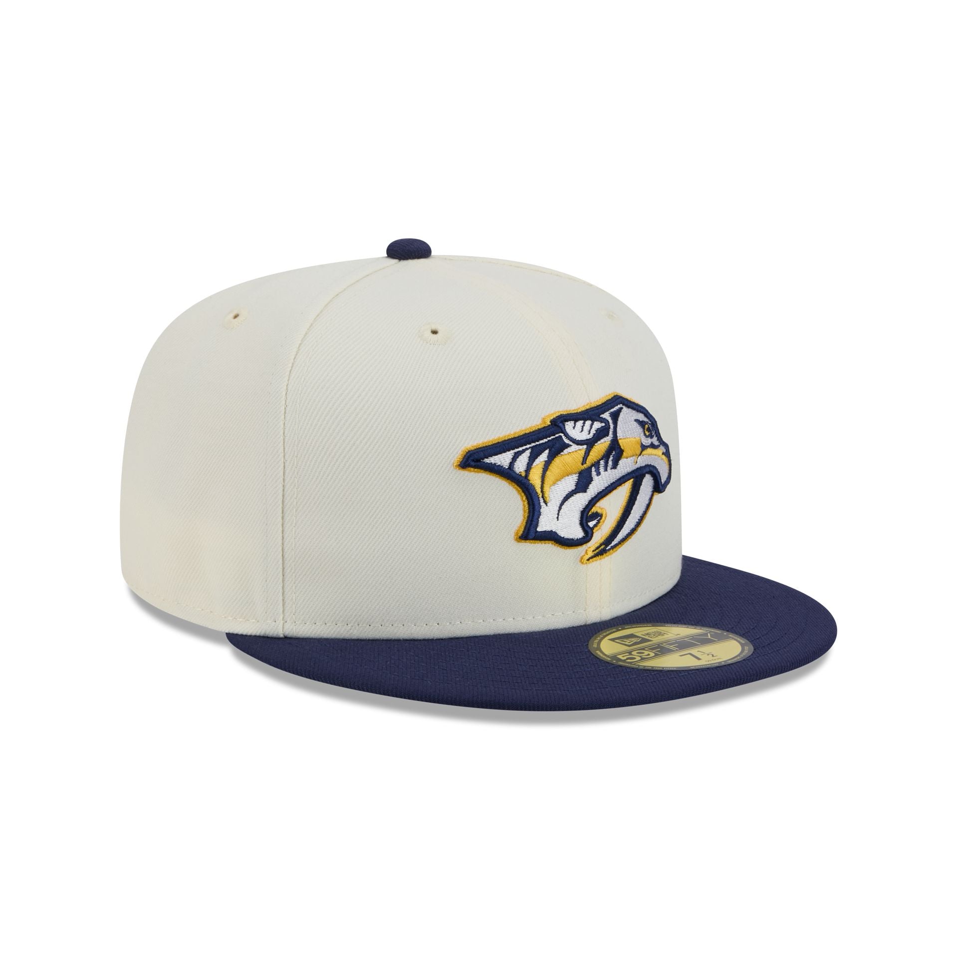 Nashville Predators Chrome White 59FIFTY Fitted Hat - Image 3