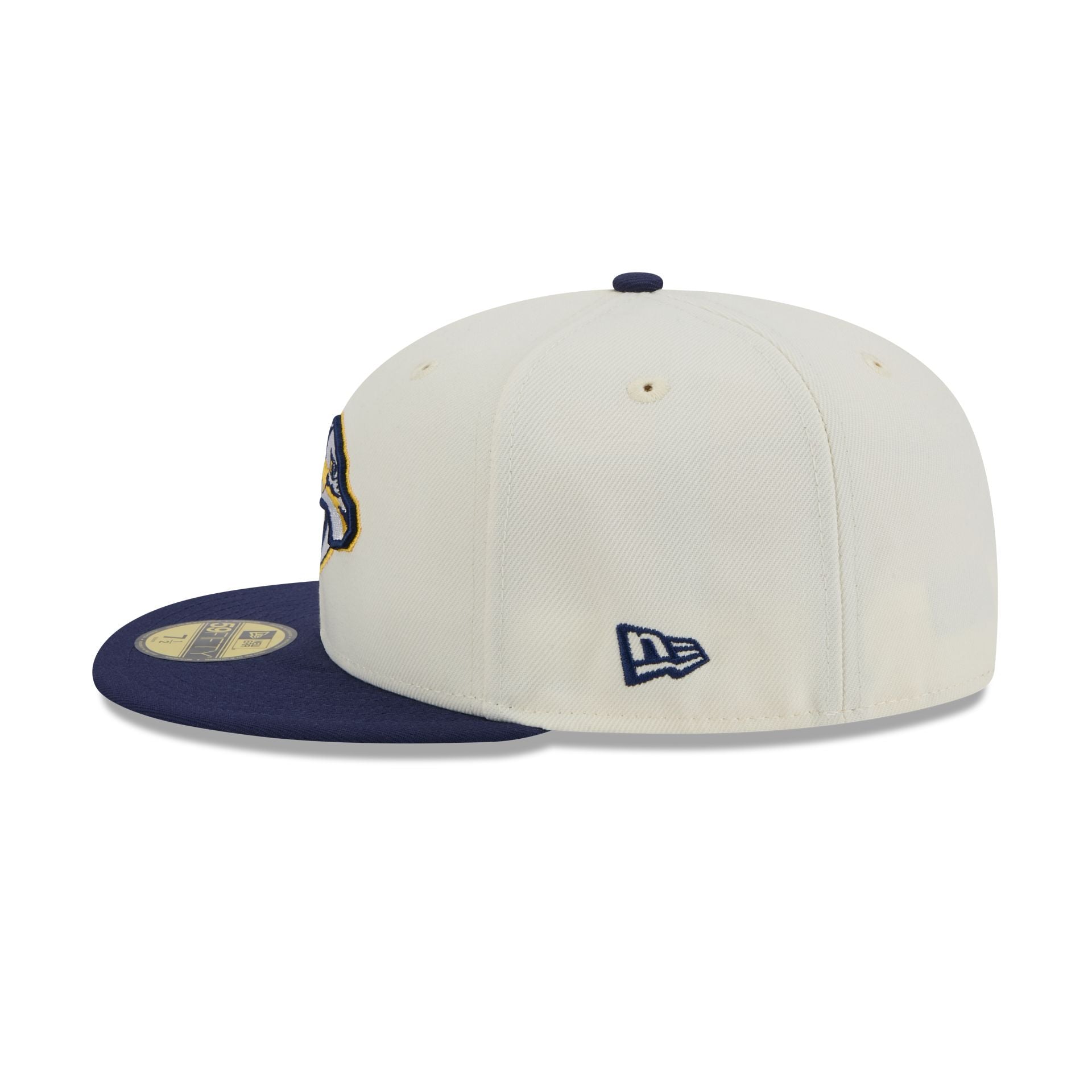 Nashville Predators Chrome White 59FIFTY Fitted Hat - Image 4