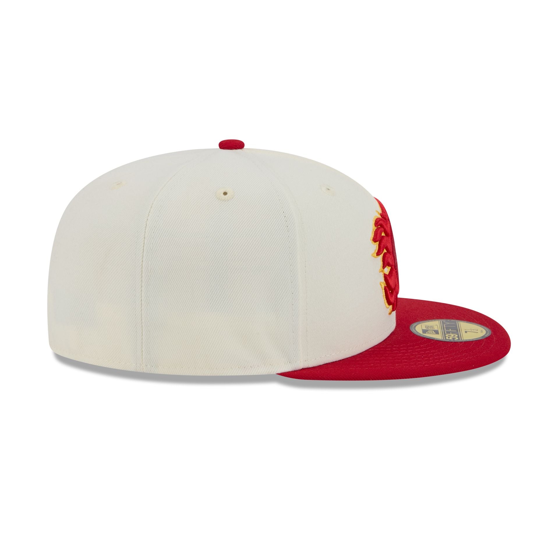 Calgary Flames Chrome White 59FIFTY Fitted Hat - Image 5