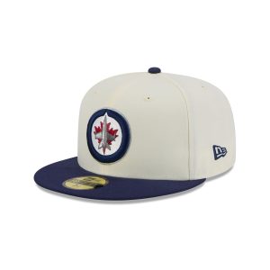 Winnipeg Jets Chrome White 59FIFTY Fitted Hat