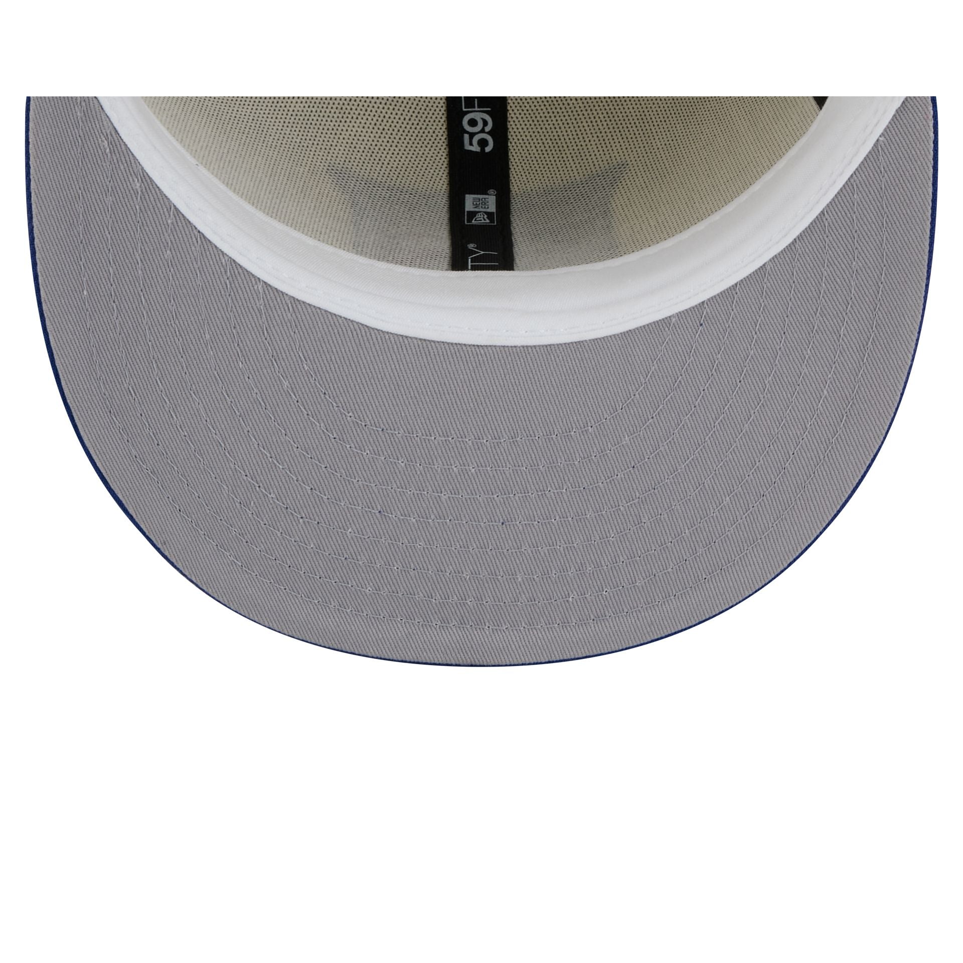 New York Rangers Chrome White 59FIFTY Fitted Hat - Image 7