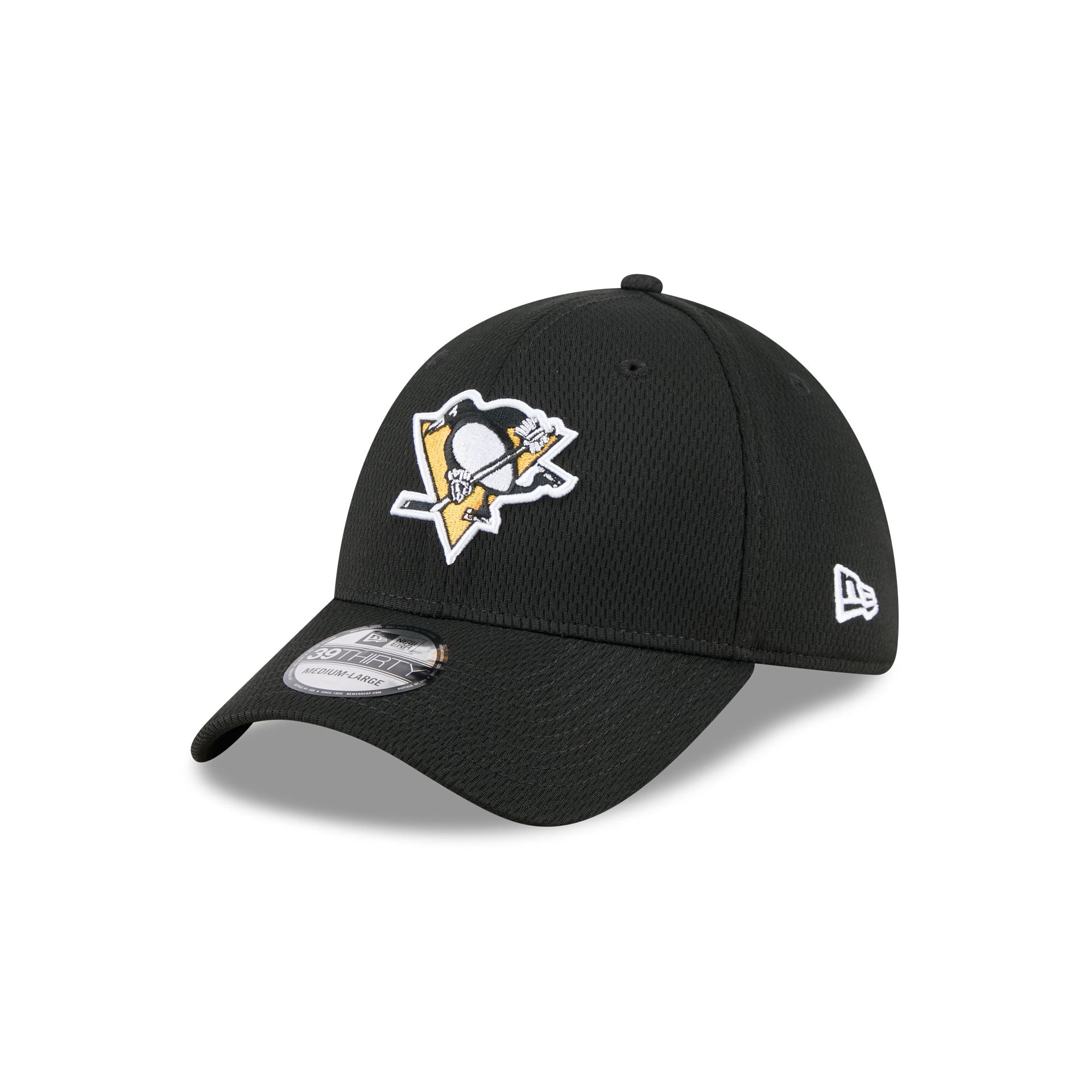 Pittsburgh Penguins Black 39THIRTY Stretch Fit Hat