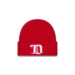 Detroit Red Wings Red Waffle Knit Beanie Hat