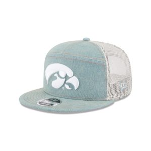 Iowa Hawkeyes Denim Split Panel 9FIFTY Trucker Hat