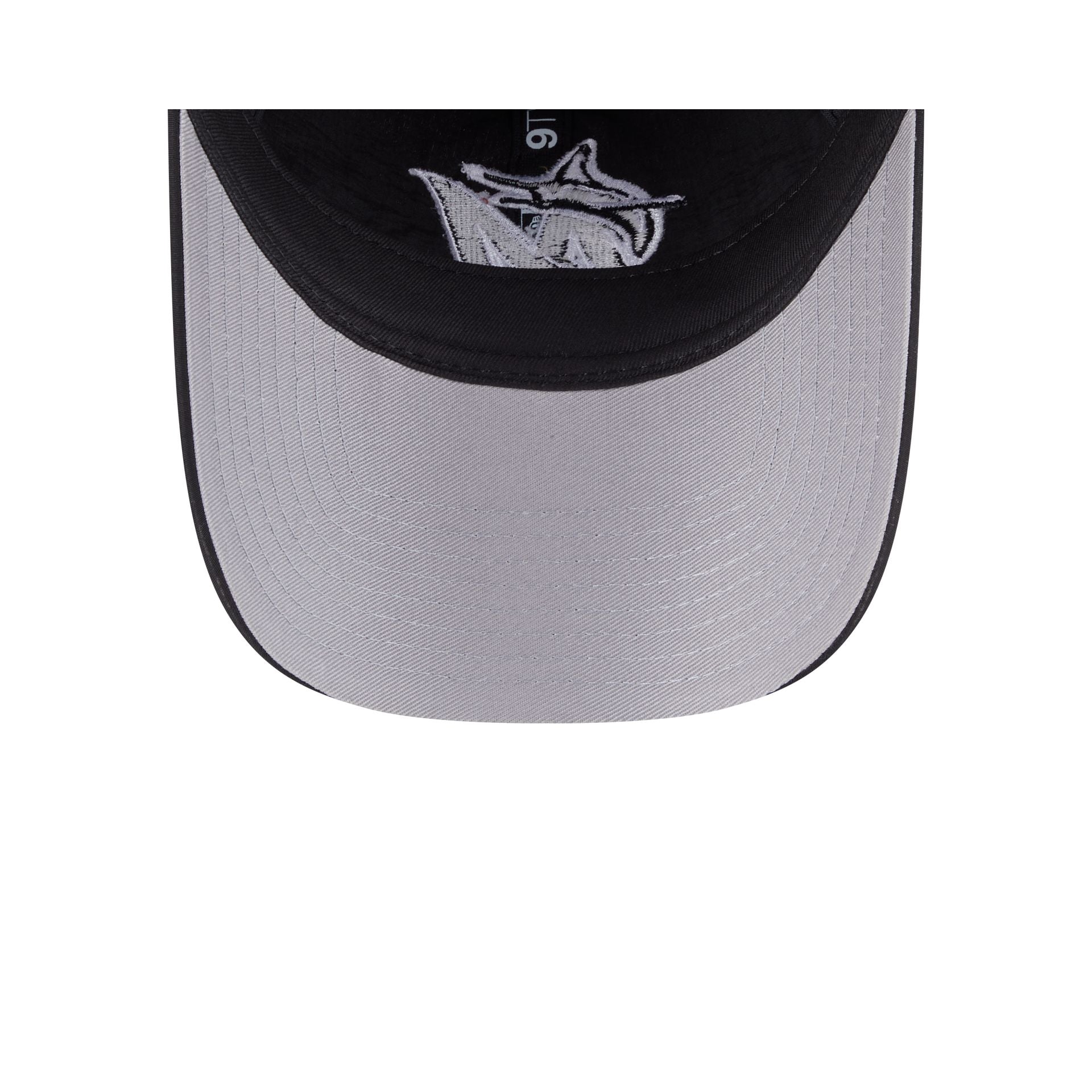 Miami Marlins Everyday Nylon Black 9TWENTY Adjustable Hat - Image 7