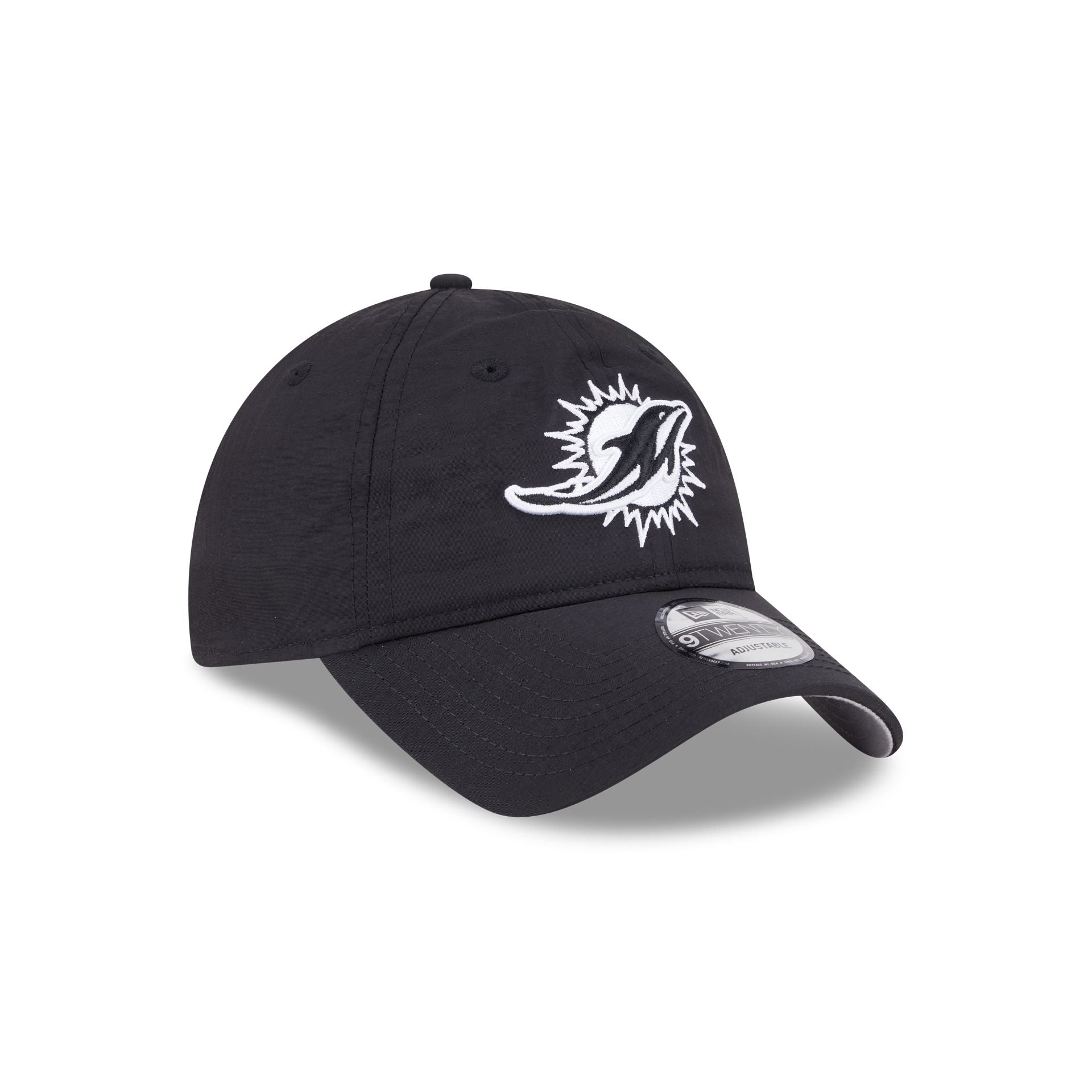 Miami Dolphins Everyday Nylon Black 9TWENTY Adjustable Hat - Image 3