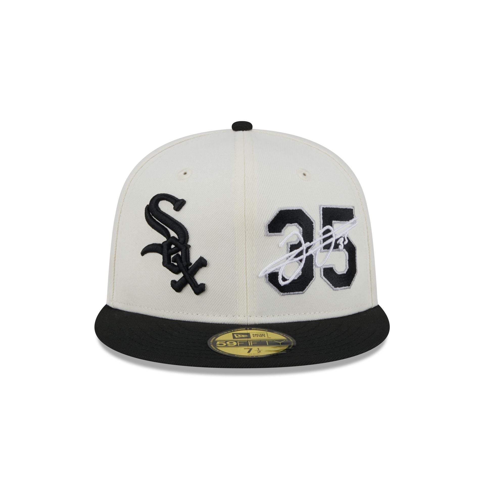 Chicago White Sox Frank Thomas Chrome White 59FIFTY Fitted Hat - Image 2