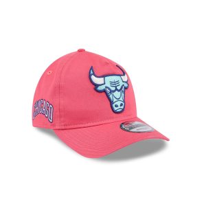 Chicago Bulls Coral 9TWENTY A-Frame Adjustable Hat