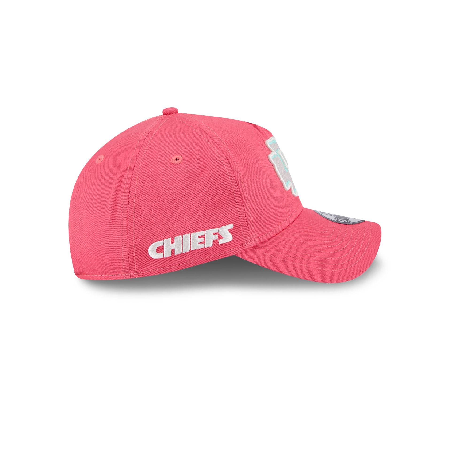 Kansas City Chiefs Coral 9TWENTY A-Frame Adjustable Hat - Image 4