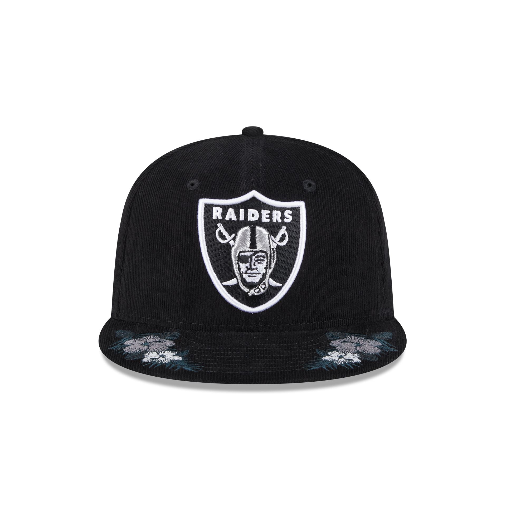 Just Caps Floral Corduroy Las Vegas Raiders 59FIFTY Fitted Hat - Image 2